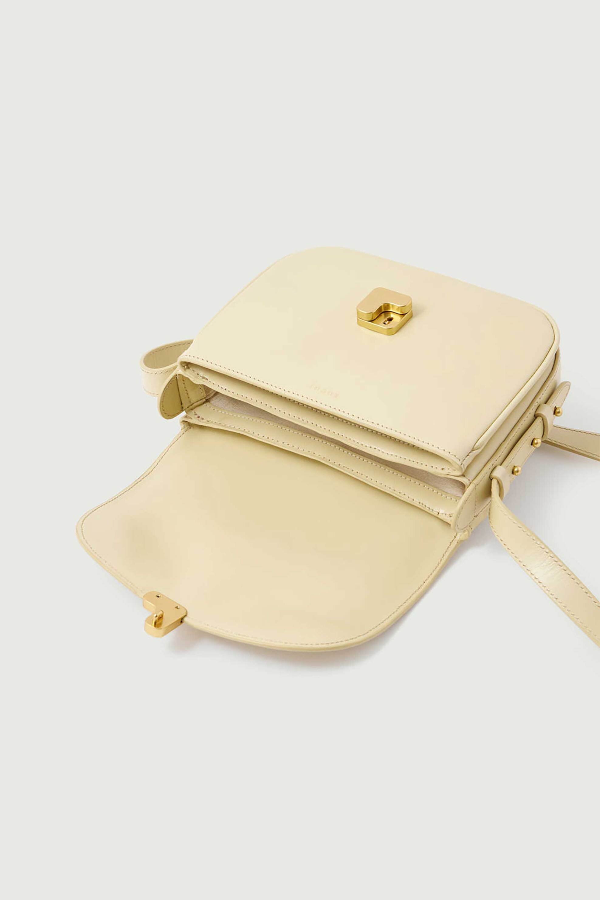 Soeur γυναικεία δερμάτινη τσάντα ώμου/crossbody "Bellissima Mini" - SEM1615BELLIMIN Κίτρινο Ανοιχτό φωτογραφία