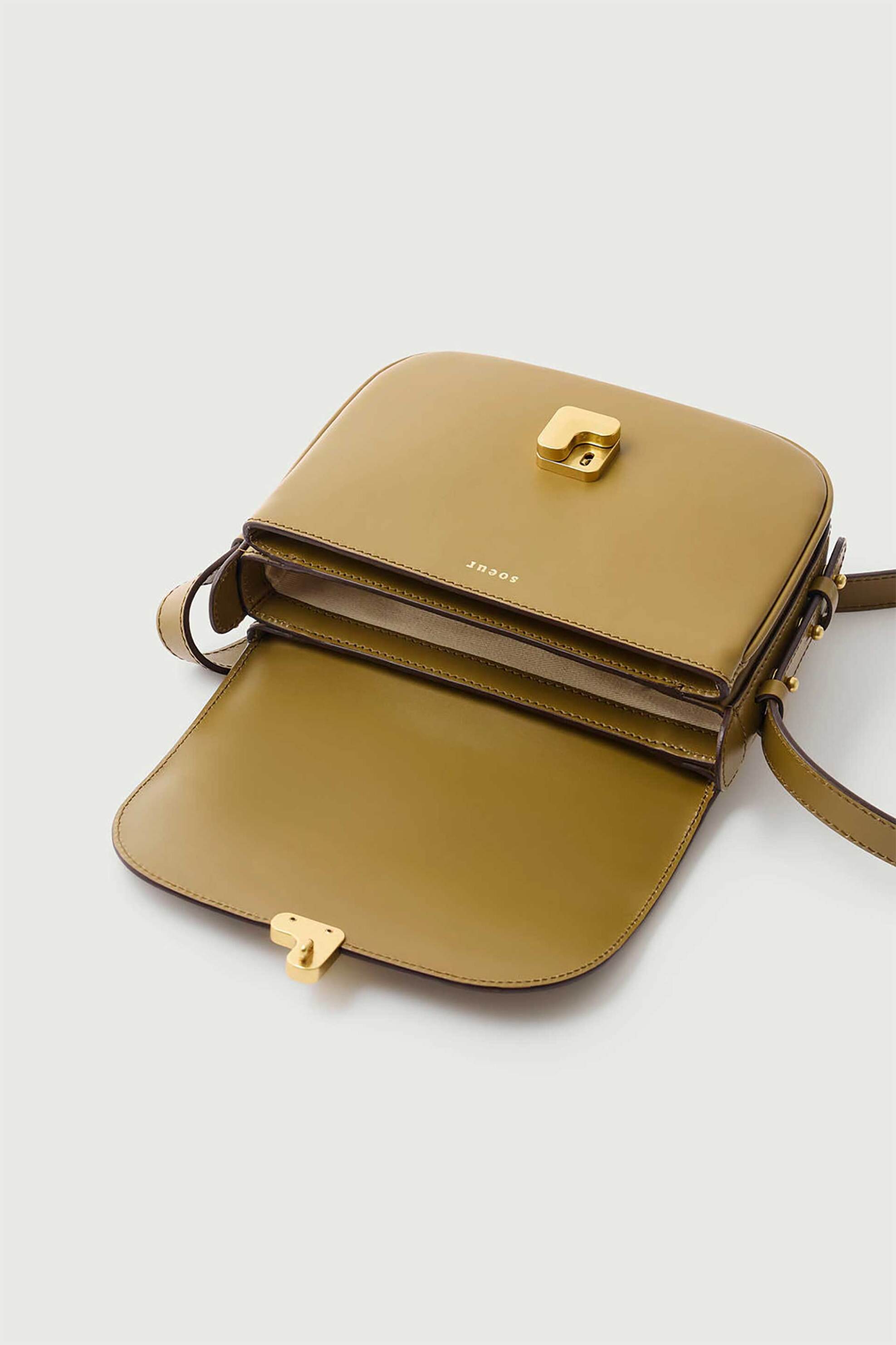 Soeur γυναικεία δερμάτινη τσάντα ώμου/crossbody "Bellissima Mini" - SEM1615BELLIMIN Μπρονζέ φωτογραφία