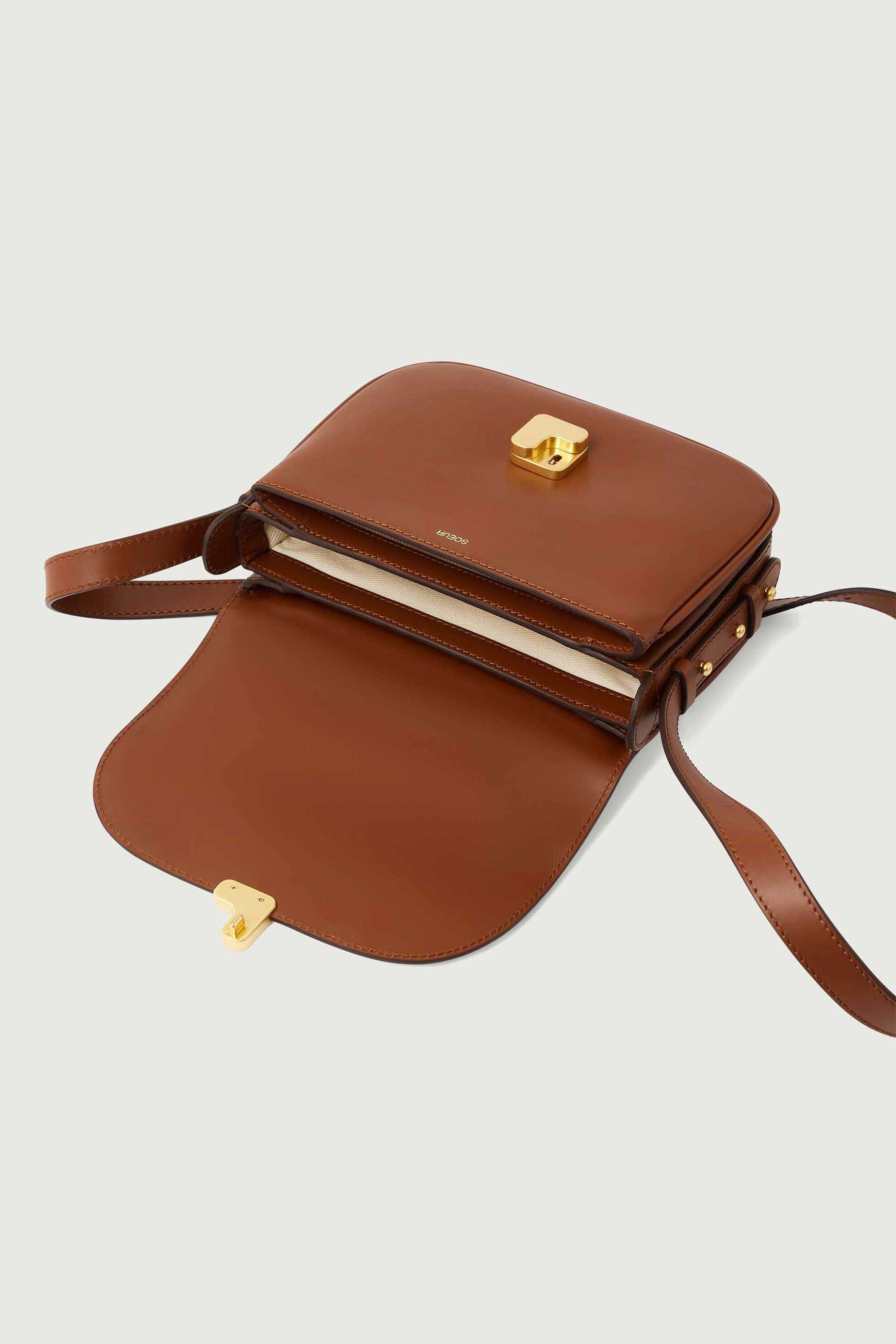 SOEUR Soeur γυναικεία δερμάτινη τσάντα ώμου/crossbody "Bellissima Mini" - SEM1114BELLIMIN Ταμπά - 3