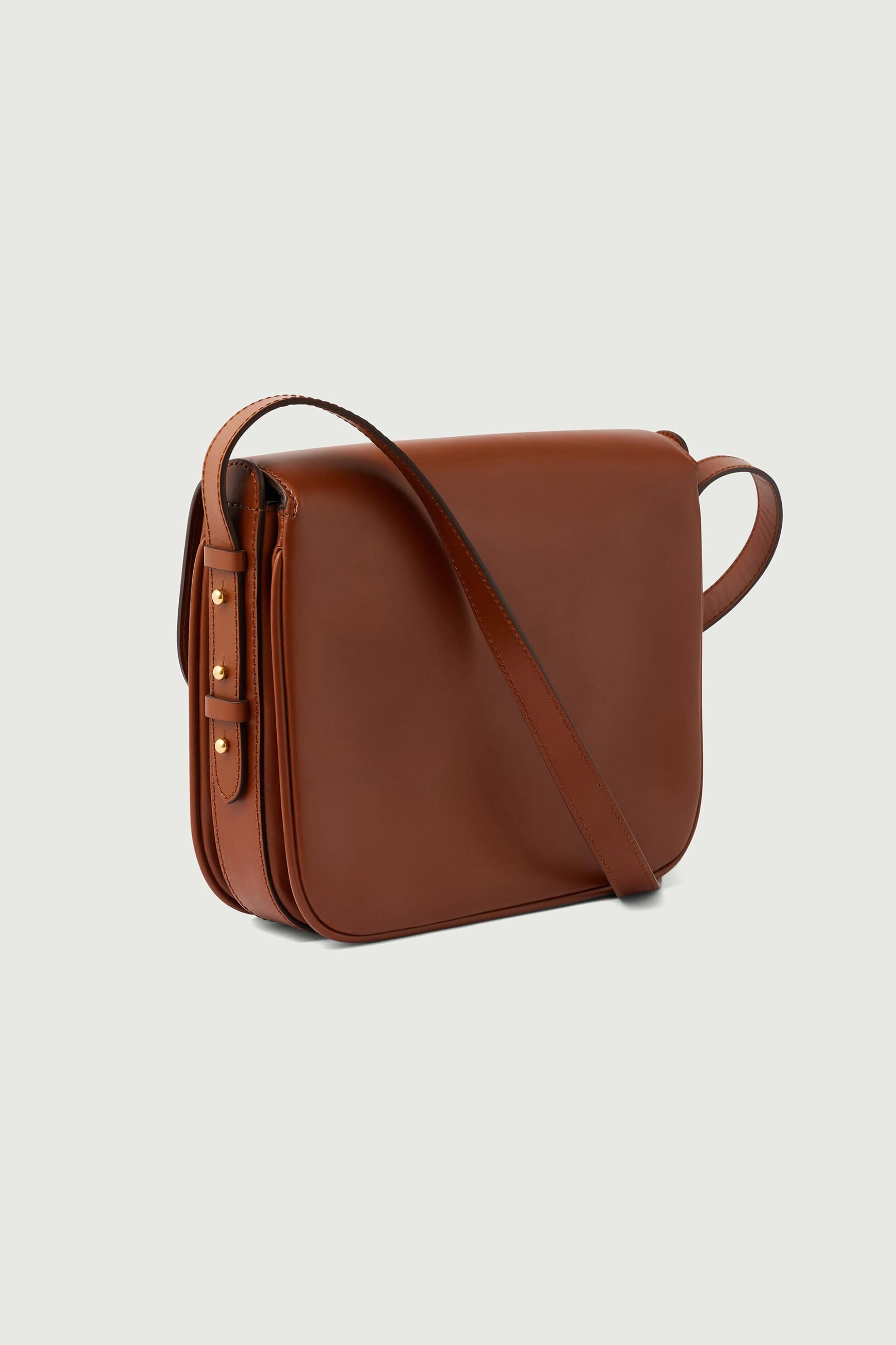 SOEUR Soeur γυναικεία δερμάτινη τσάντα ώμου/crossbody "Bellissima Maxi" - SEM1115BELLIMAX Ταμπά - 3