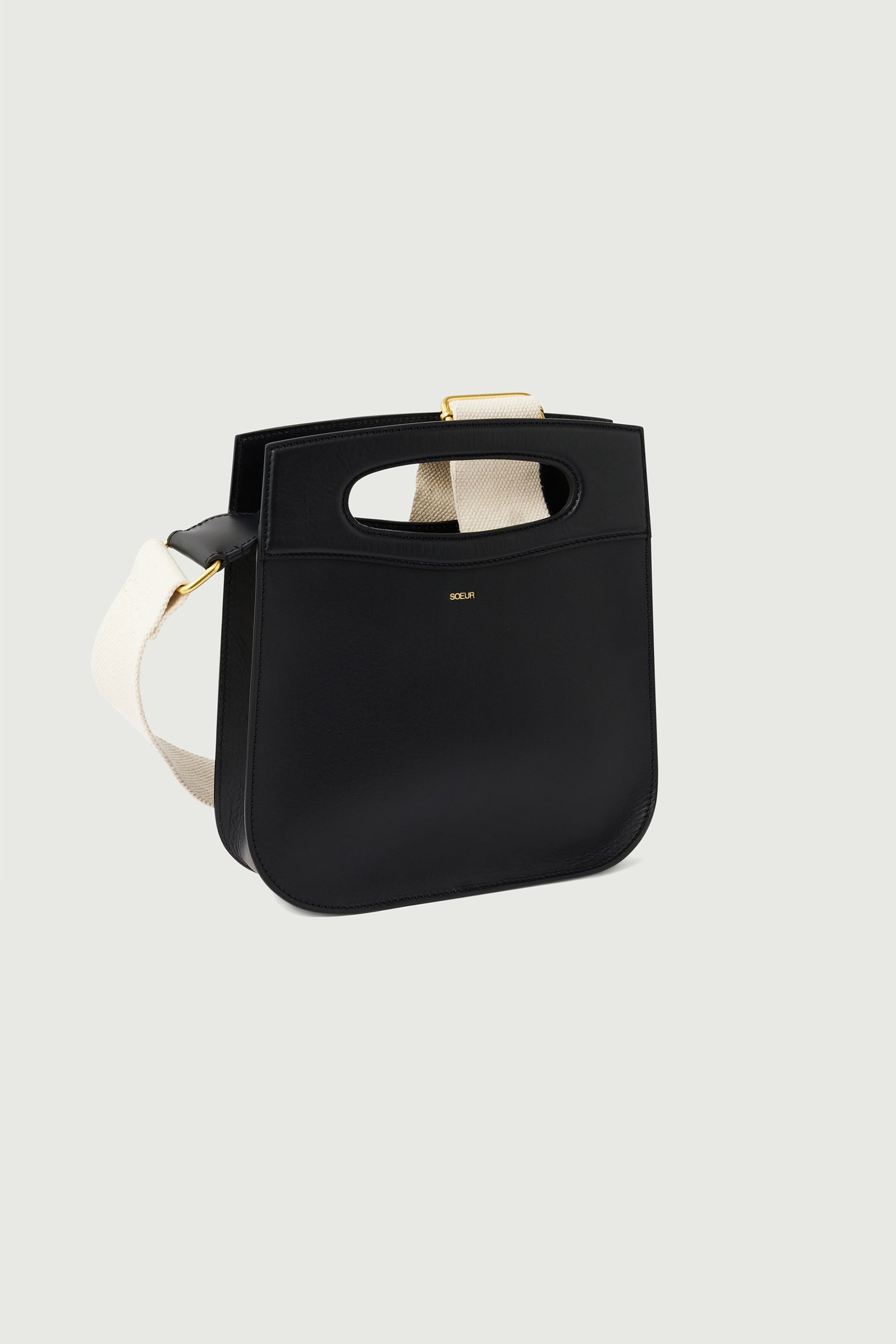 Soeur γυναικεία δερμάτινη τσάντα χειρός/crossbody "Cheri" - SEM1238CHERI Μαύρο φωτογραφία