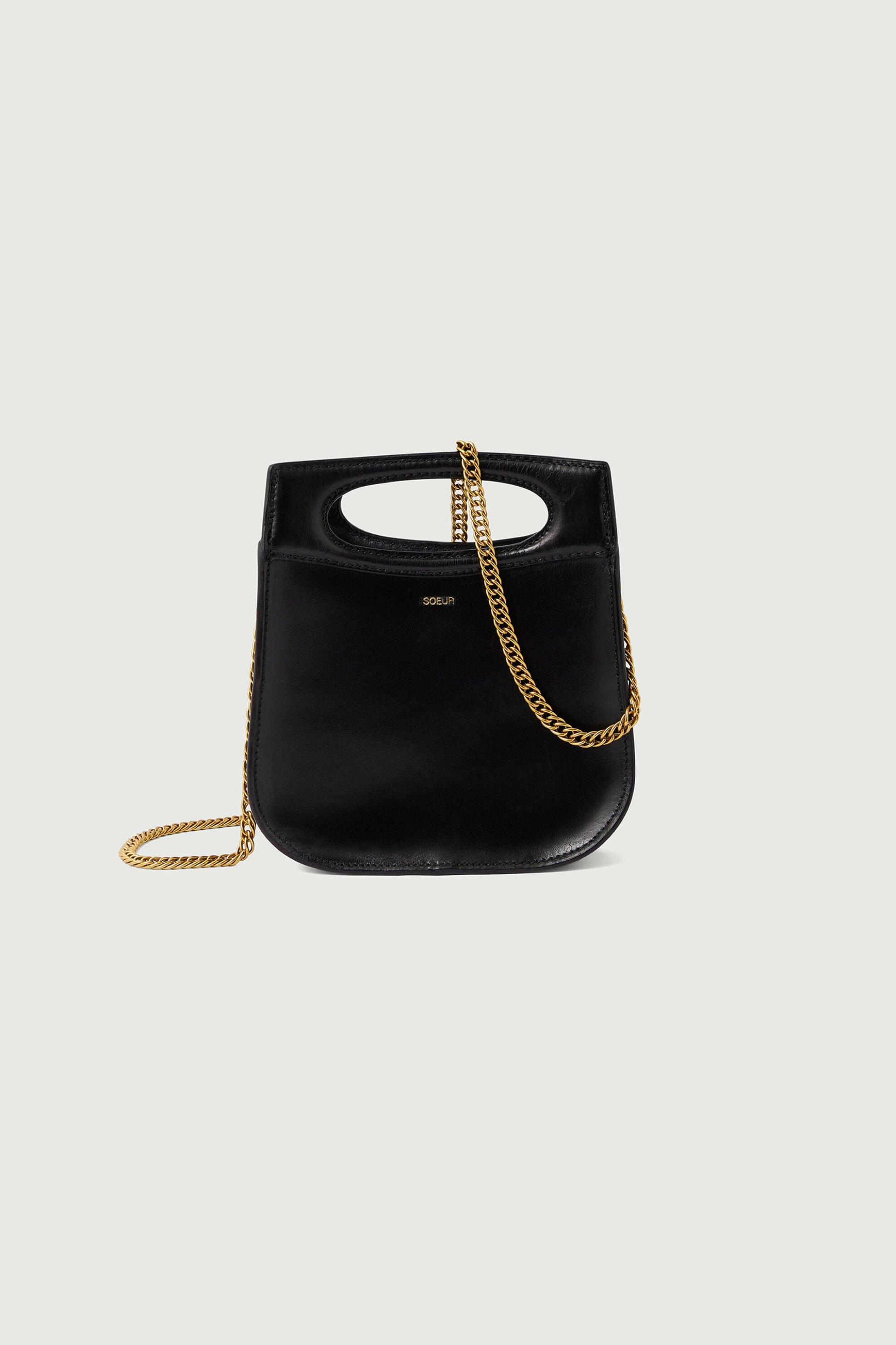 SOEUR Soeur γυναικεία δερμάτινη τσάντα χειρός/crossbody "Cheri Mini" - SEM1239CHERIMIN Μαύρο