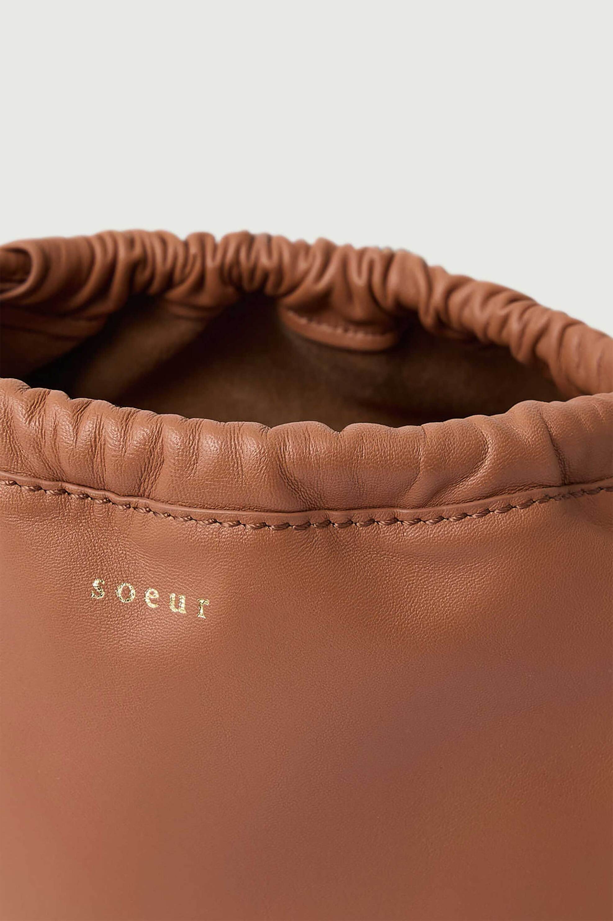 Soeur γυναικείο δερμάτινο mini bag "Suzette" - SEM1433SUZETTE Καμηλό φωτογραφία