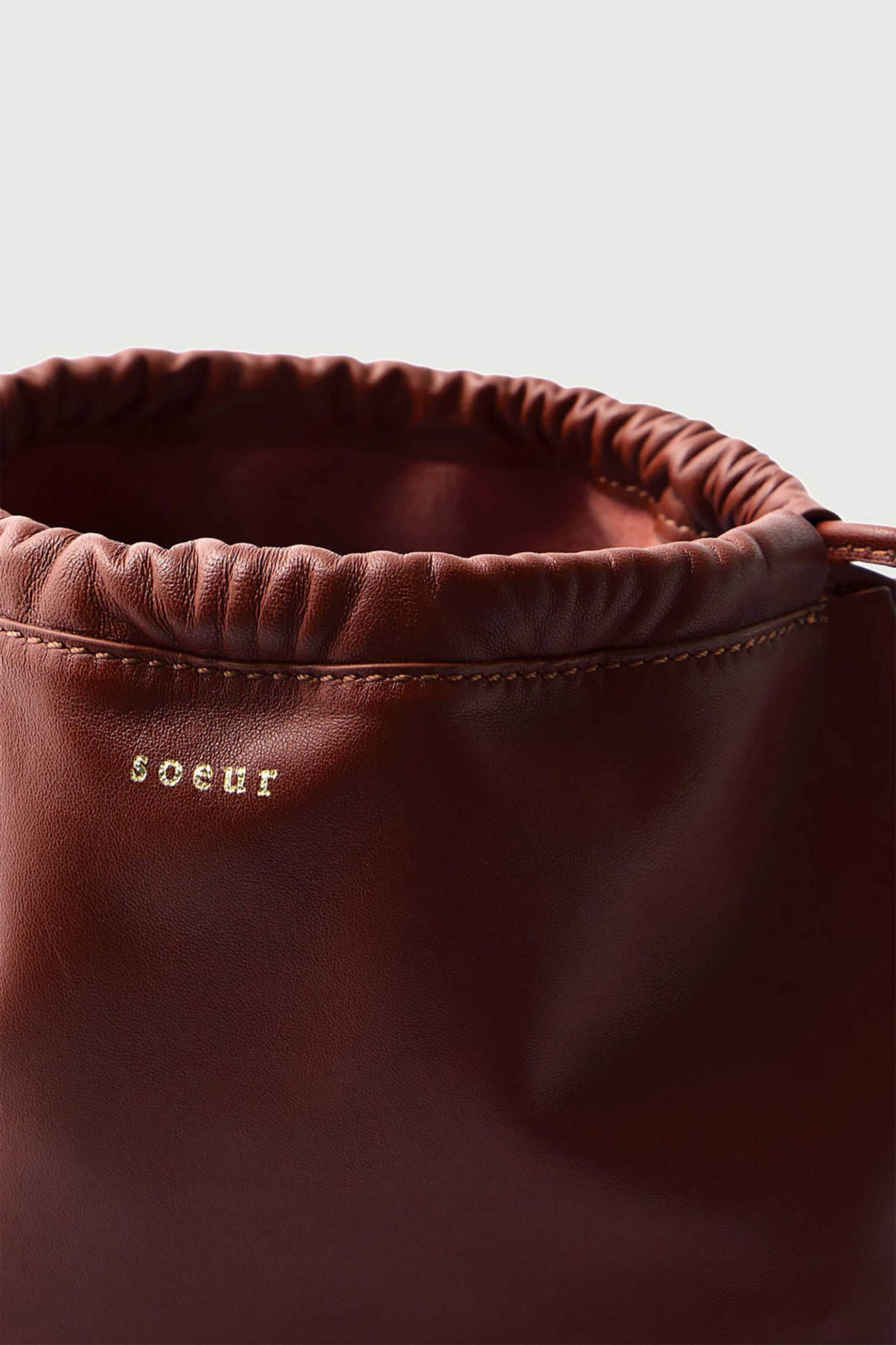 Soeur γυναικείο δερμάτινο mini bag "Suzette" - SEM1433SUZETTE Καφέ φωτογραφία