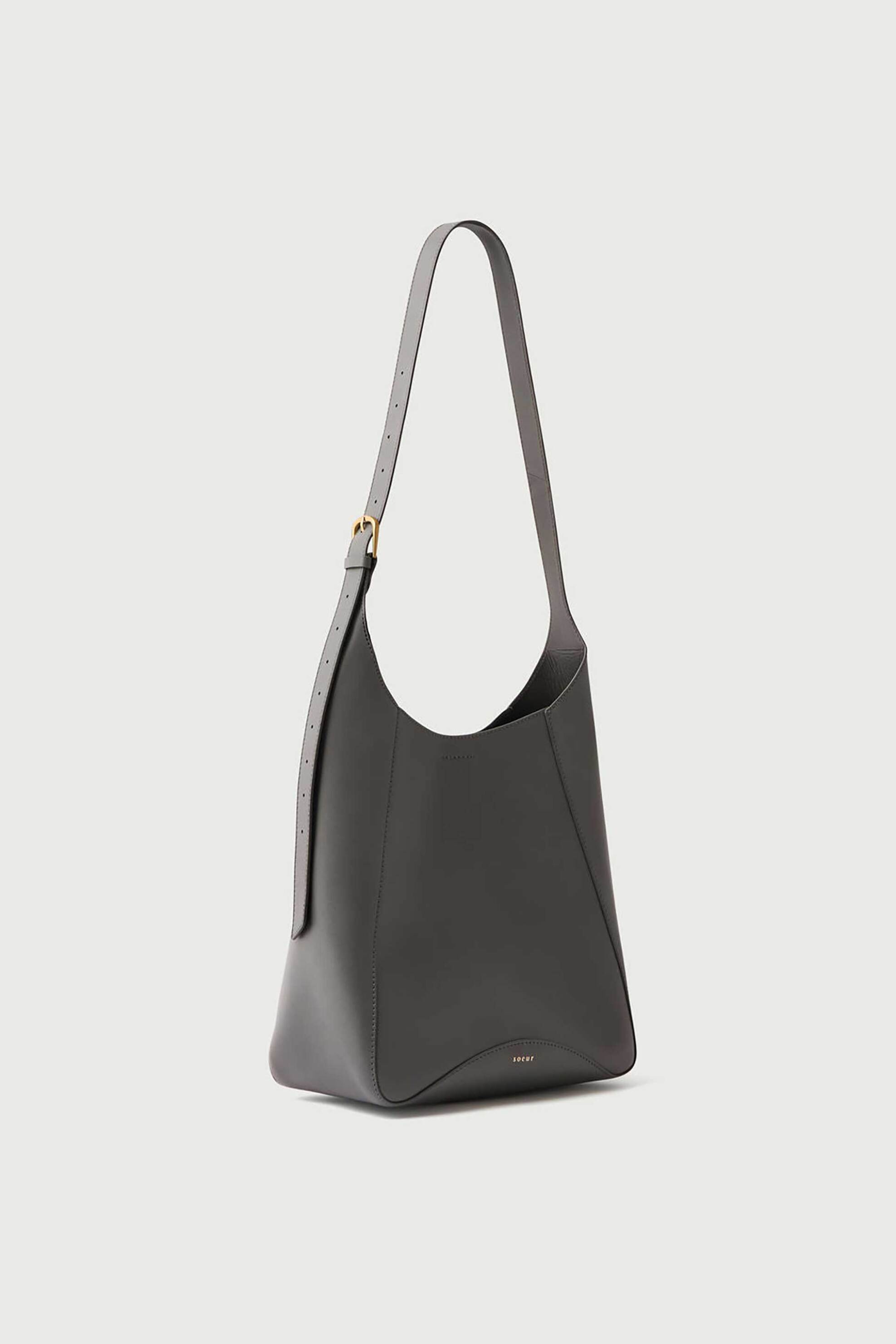 SOEUR Soeur γυναικεία δερμάτινη τσάντα ώμου/crossbody "Uma" - SEM1606UMA Ανθρακί - 2