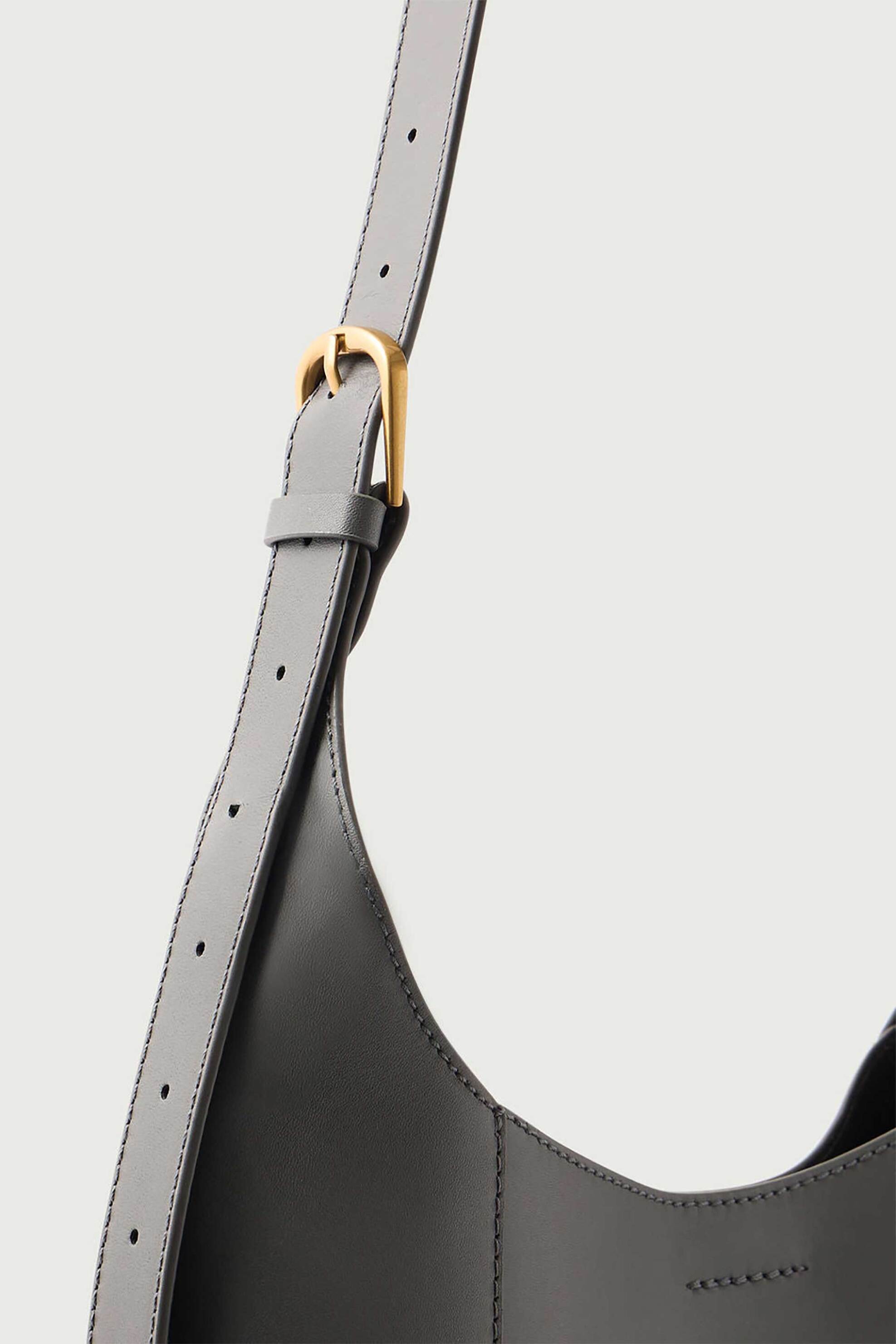 SOEUR Soeur γυναικεία δερμάτινη τσάντα ώμου/crossbody "Uma" - SEM1606UMA Ανθρακί - 3