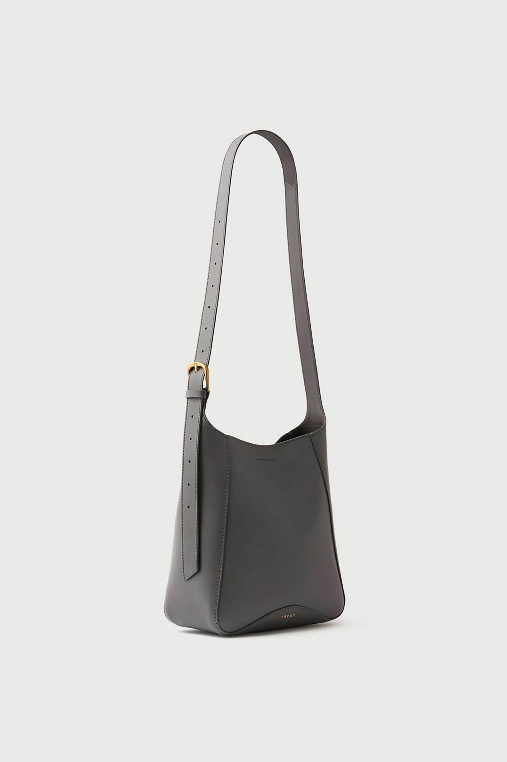 SOEUR Soeur γυναικεία δερμάτινη τσάντα ώμου/crossbody "Uma Mini" - SEM1607UMAMINI Ανθρακί - 2
