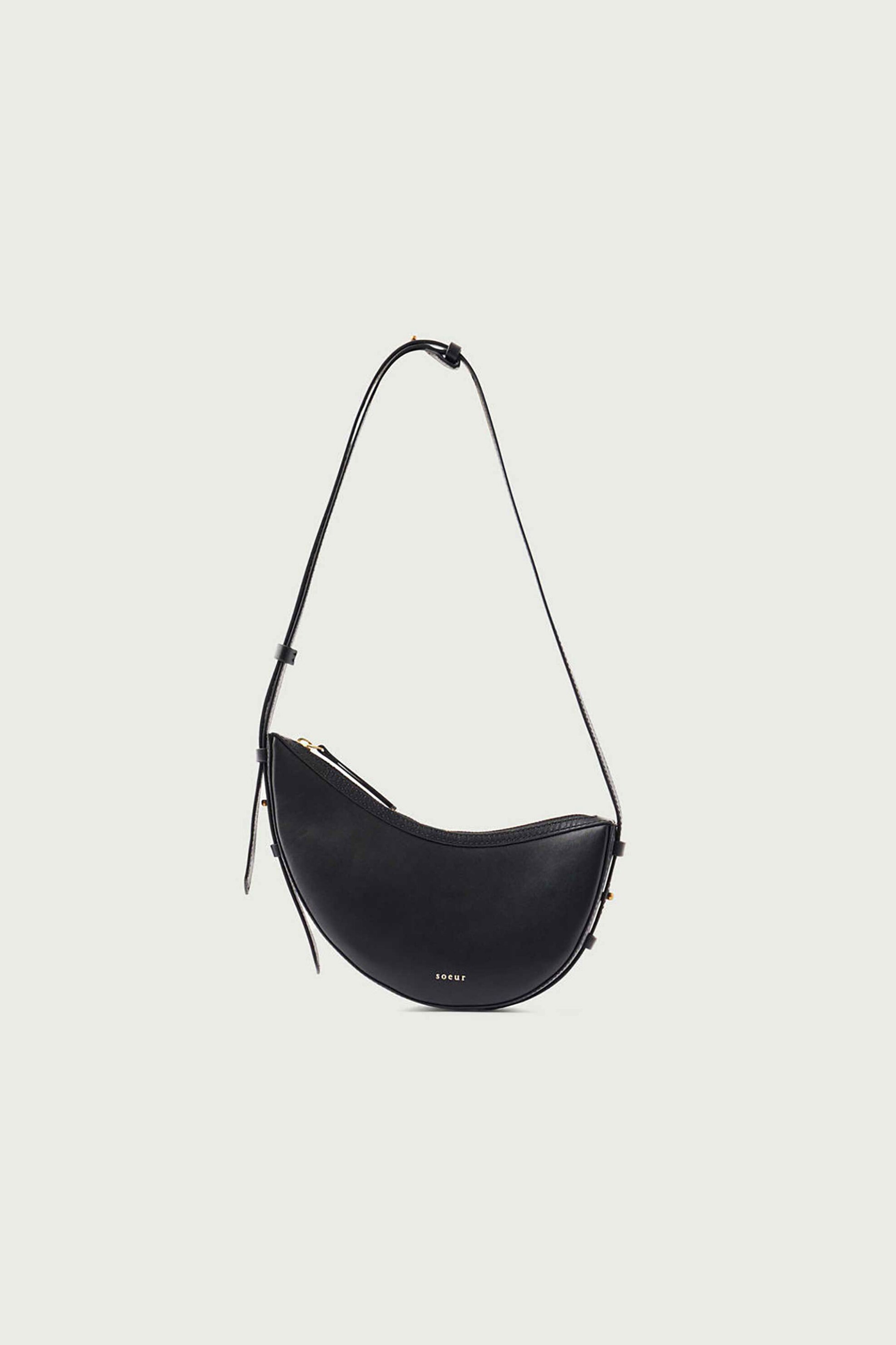 Soeur γυναικεία δερμάτινη τσάντα ώμου "Wino Mini" - SEM1608WINOMINI Μαύρο