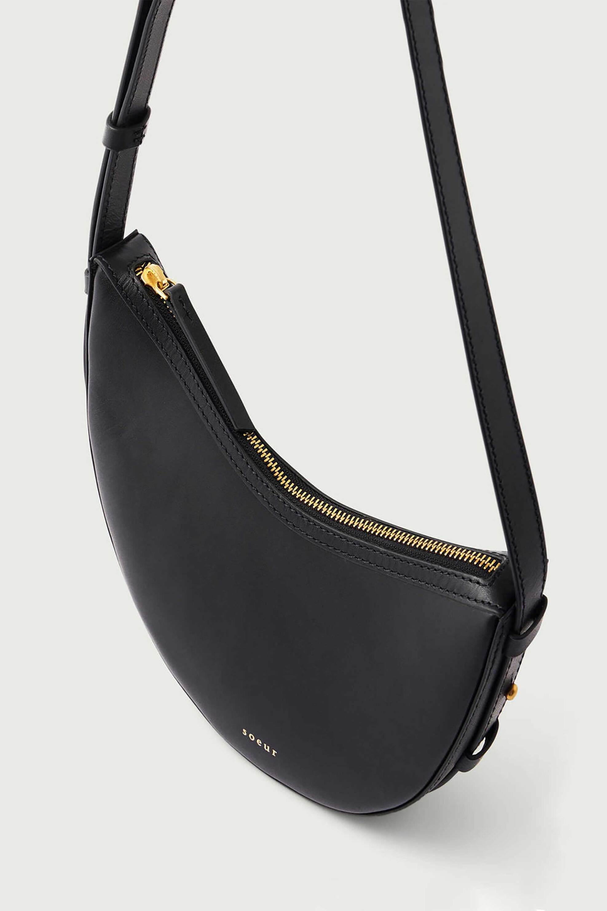 Soeur γυναικεία δερμάτινη τσάντα ώμου "Wino Mini" - SEM1608WINOMINI Μαύρο φωτογραφία