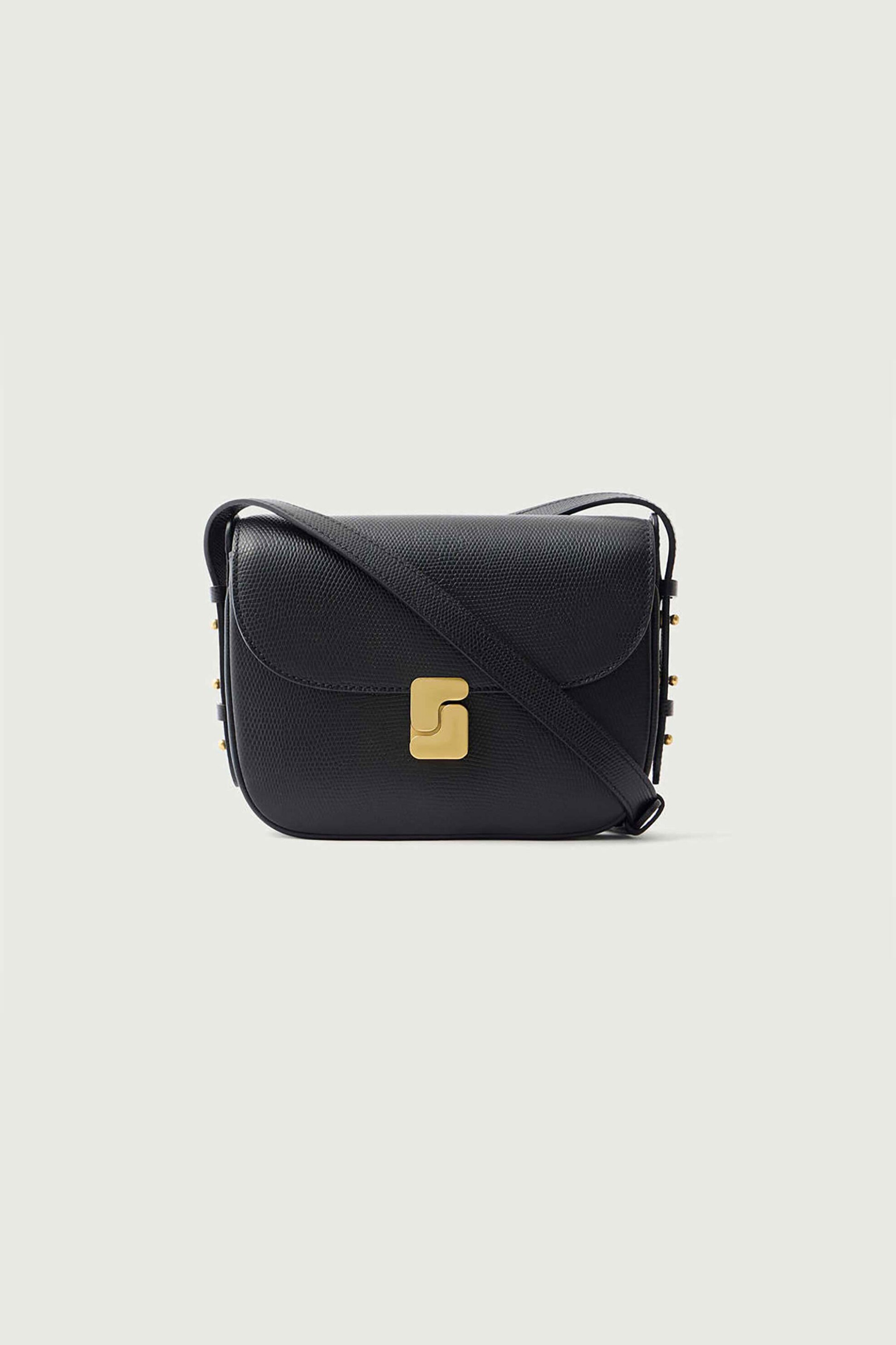 SOEUR Soeur γυναικεία δερμάτινη τσάντα ώμου/crossbody "Bellissima Mini" - SEM0431BELLIMIN Μαύρο