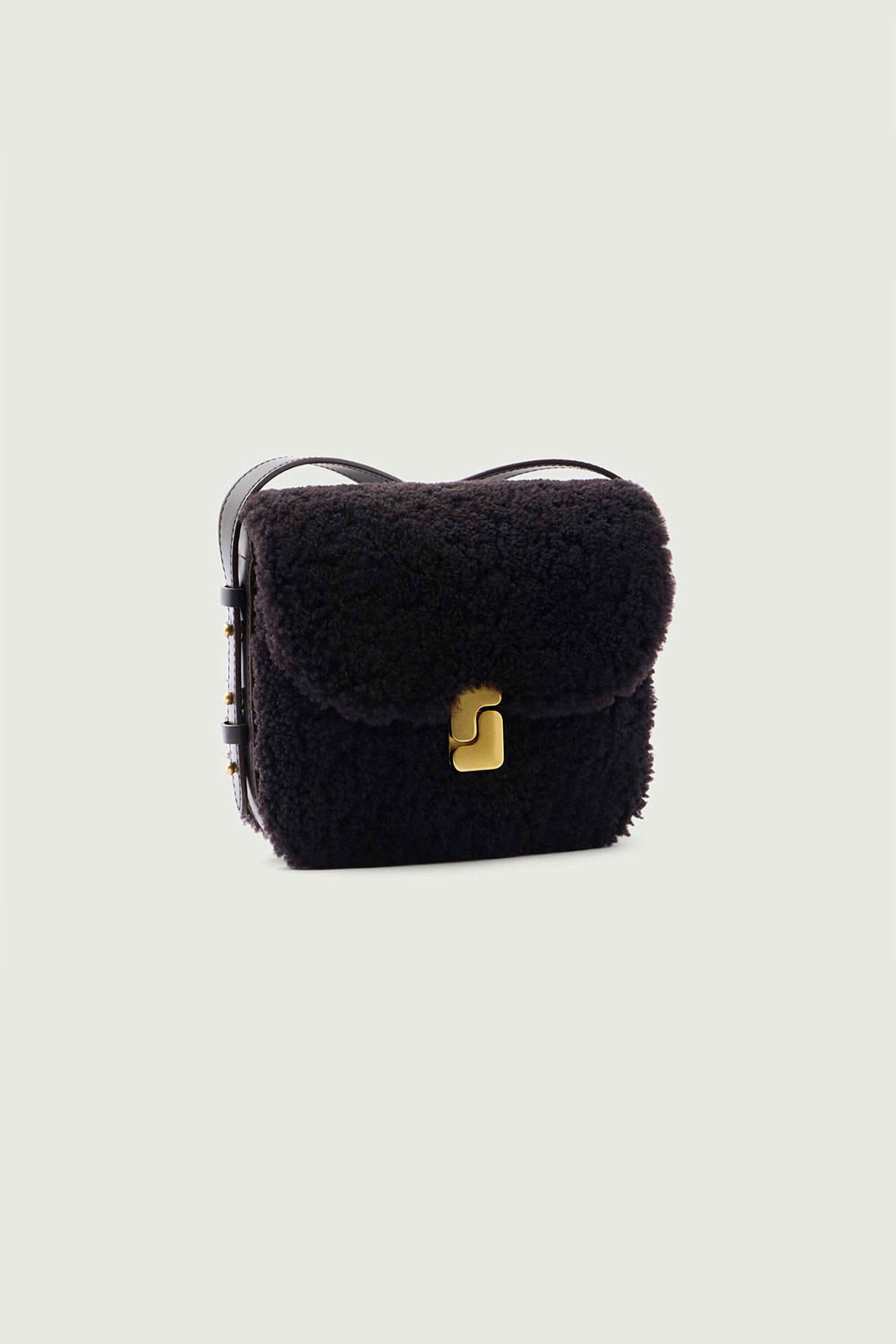SOEUR Soeur γυναικεία τσάντα ώμου/crossbody μπουκλέ "Bellissima Mini" - SEM1514BELLIMIN Καφέ - 2