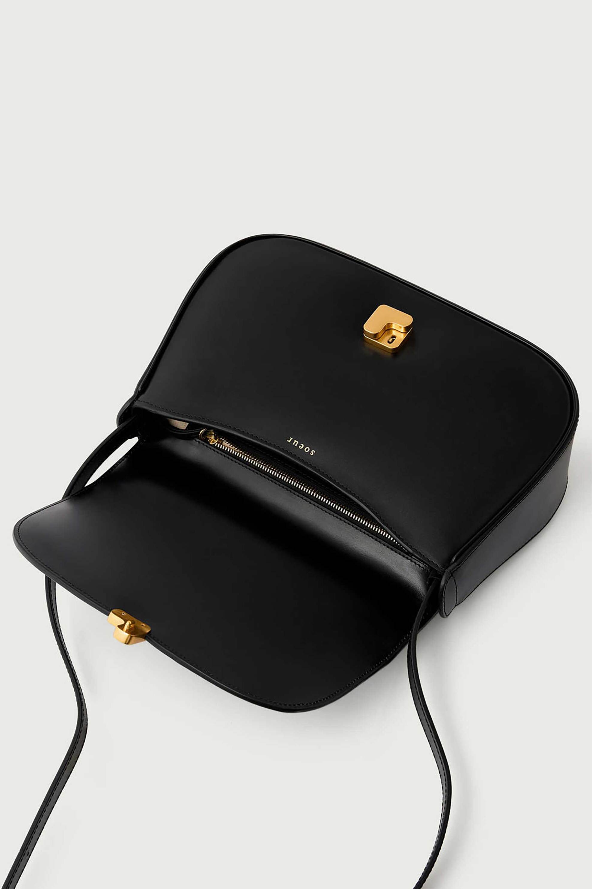 Soeur γυναικεία δερμάτινη τσάντα χειρός "Bella" - SEM0380BELLA Μαύρο φωτογραφία