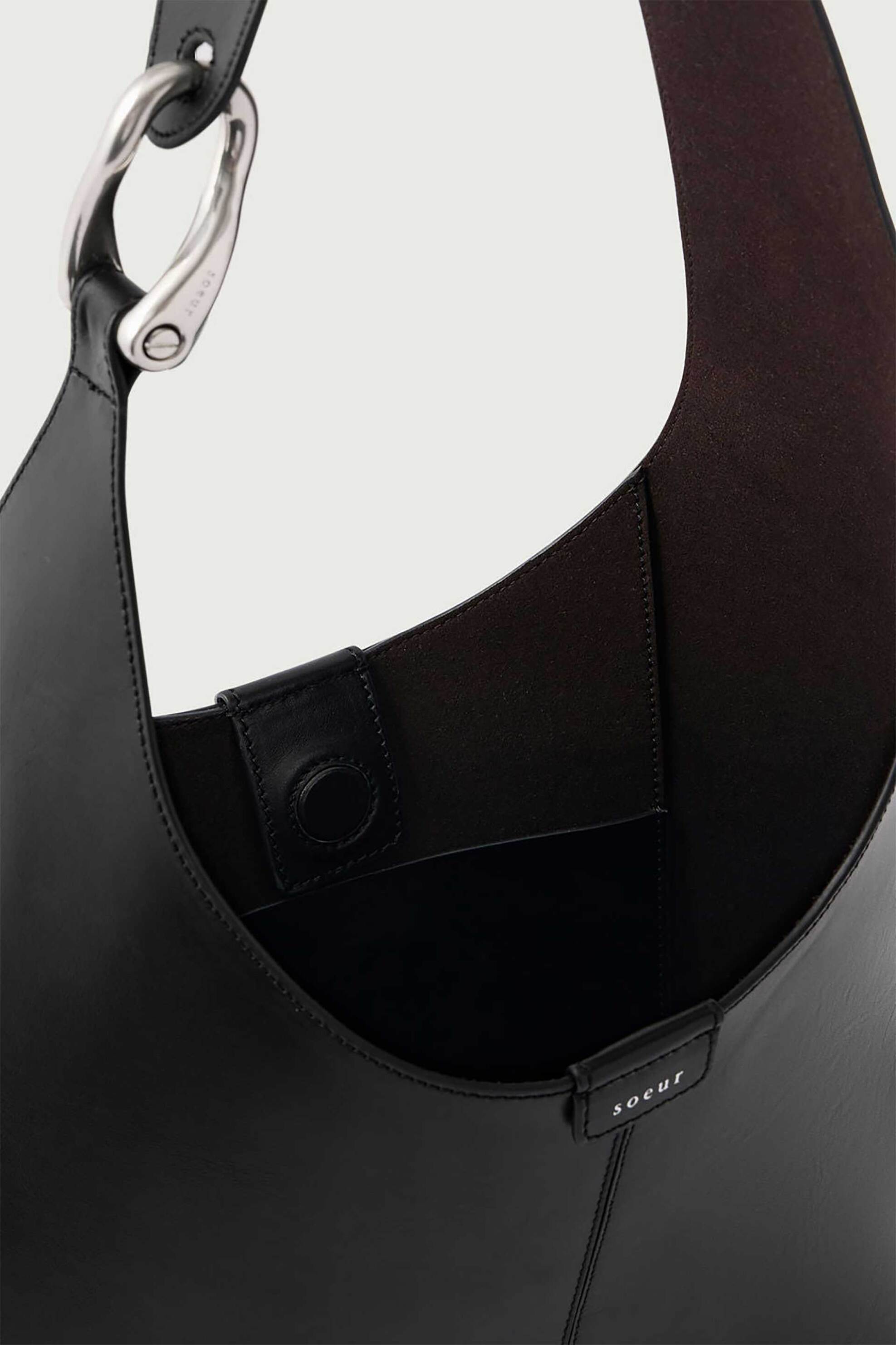 Soeur γυναικεία δερμάτινη τσάντα ώμου "Cosima Mini" - SEM0385COSIMAMI Μαύρο φωτογραφία