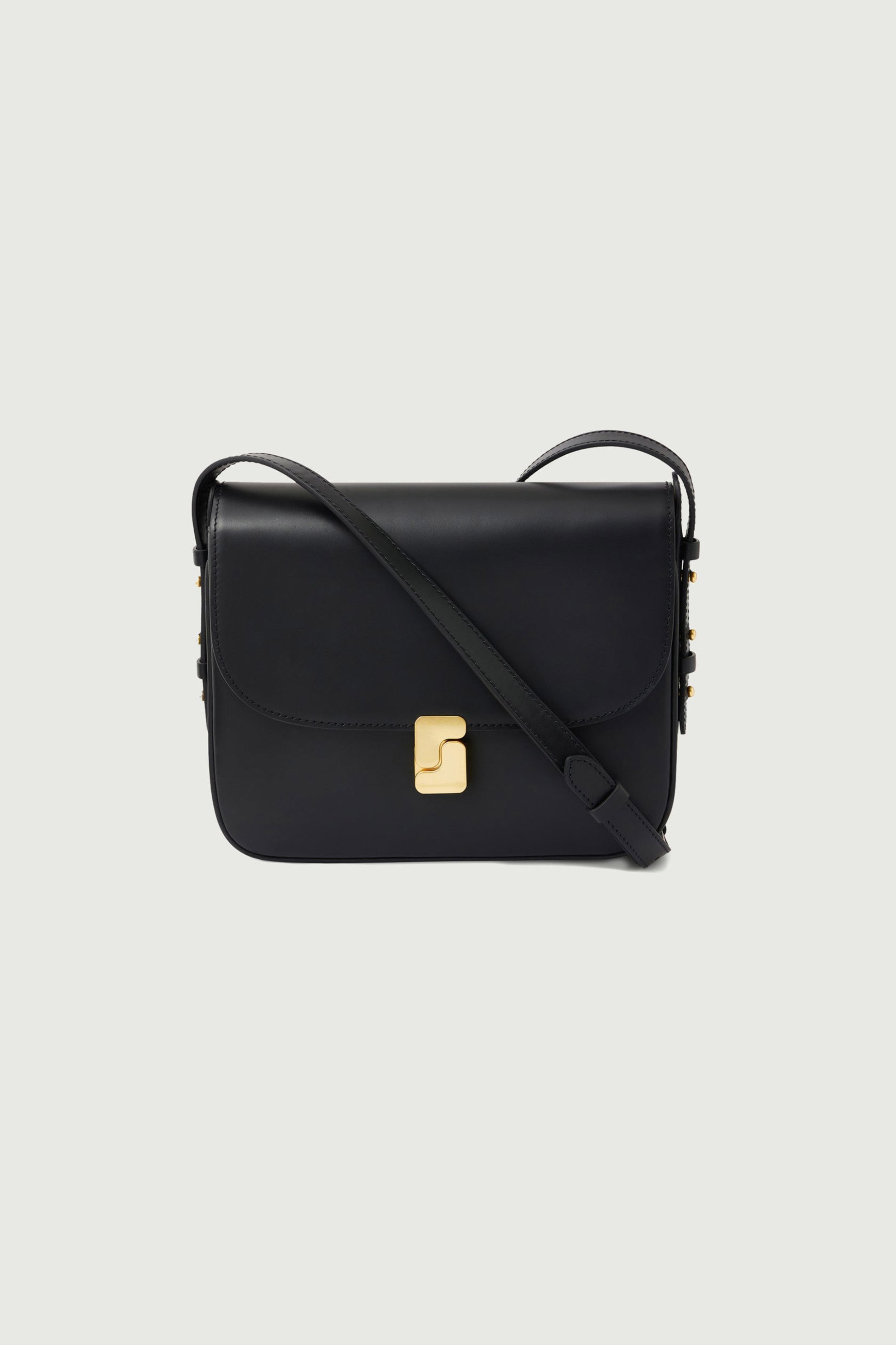 Soeur γυναικεία δερμάτινη τσάντα ώμου/crossbody "Bellissima Maxi" - SEM0945BELLIMAX Μαύρο