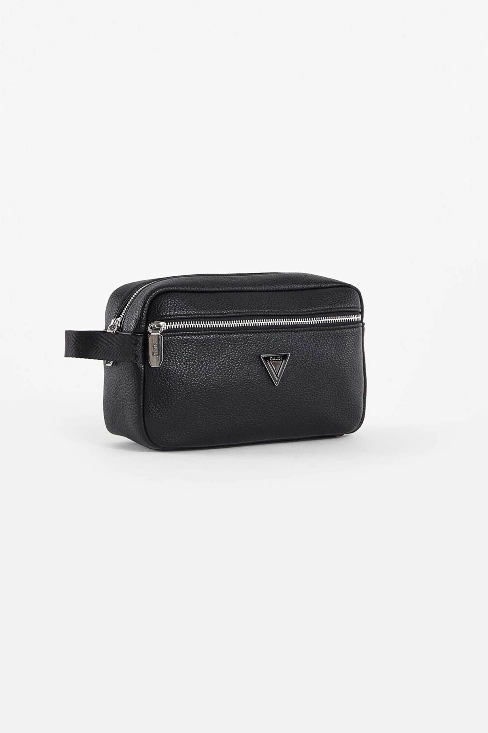 Gaudi ανδρικό νεσεσέρ με μεταλλικό λογότυπο - V5AI-11916 Μαύρο φωτογραφία