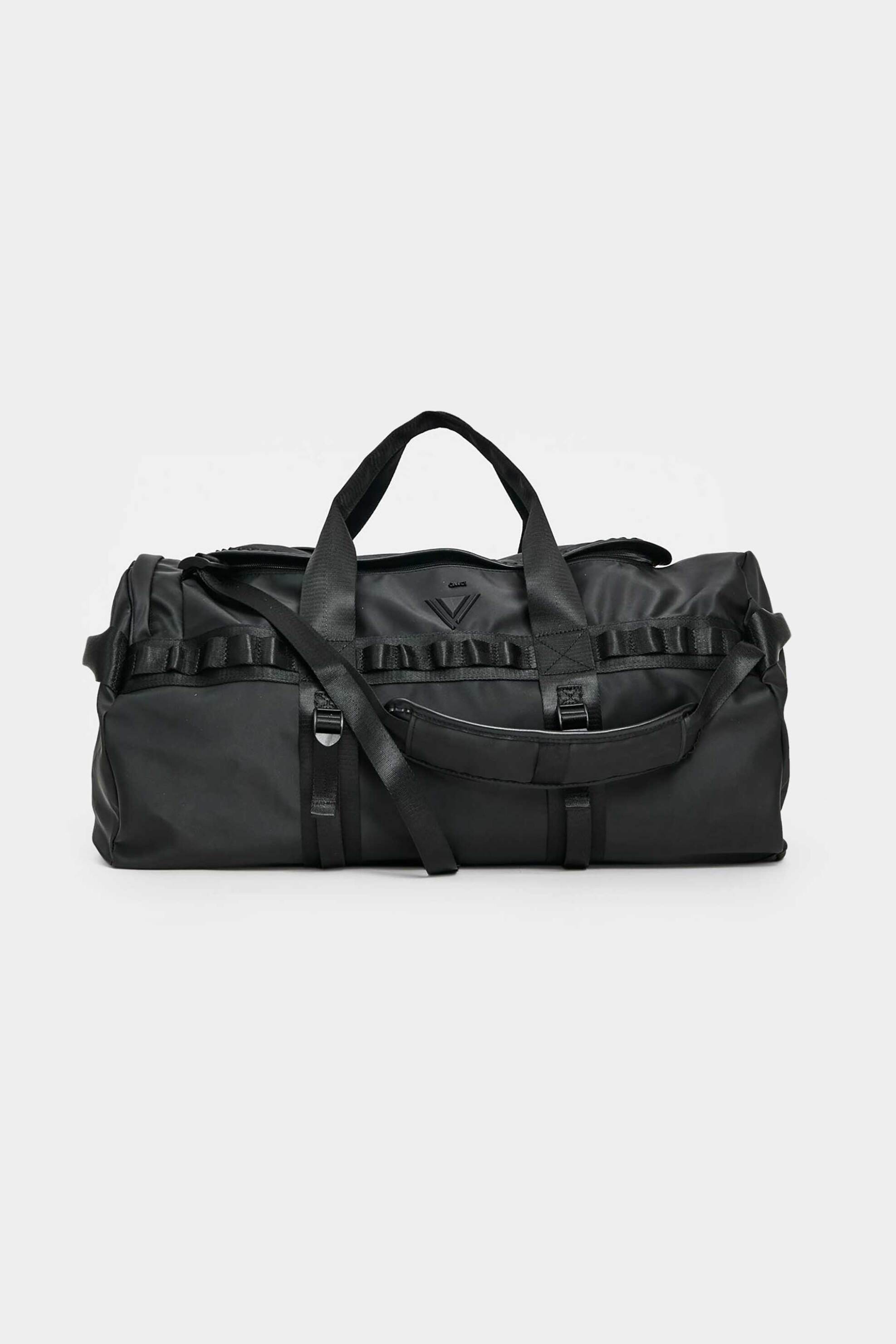 GAUDÍ Gaudi ανδρικός σάκος ταξιδίου με ανάγλυφο λογότυπο - V5AI-12520 Μαύρο