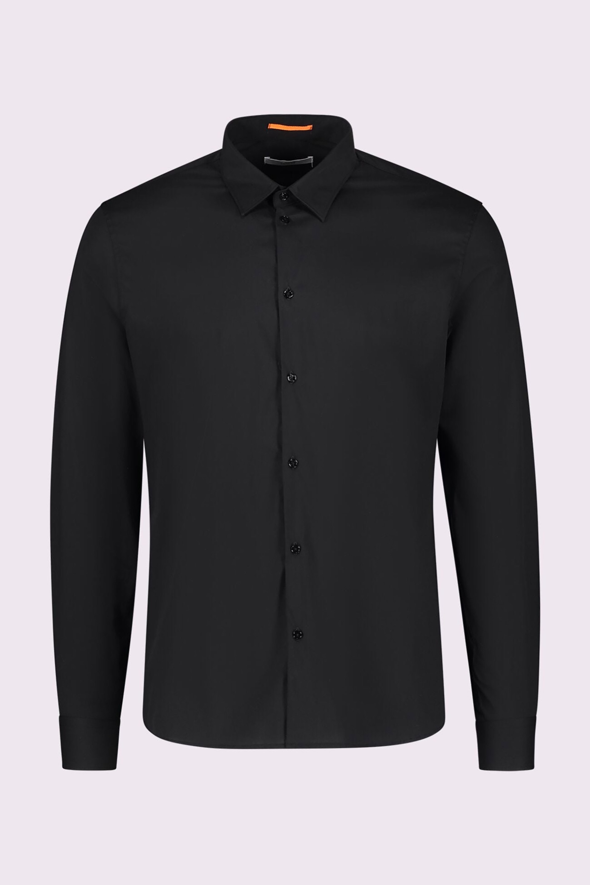 Gaudi ανδρικό πουκάμισο μονόχρωμο Slim Fit - 521GU45002 Μαύρο