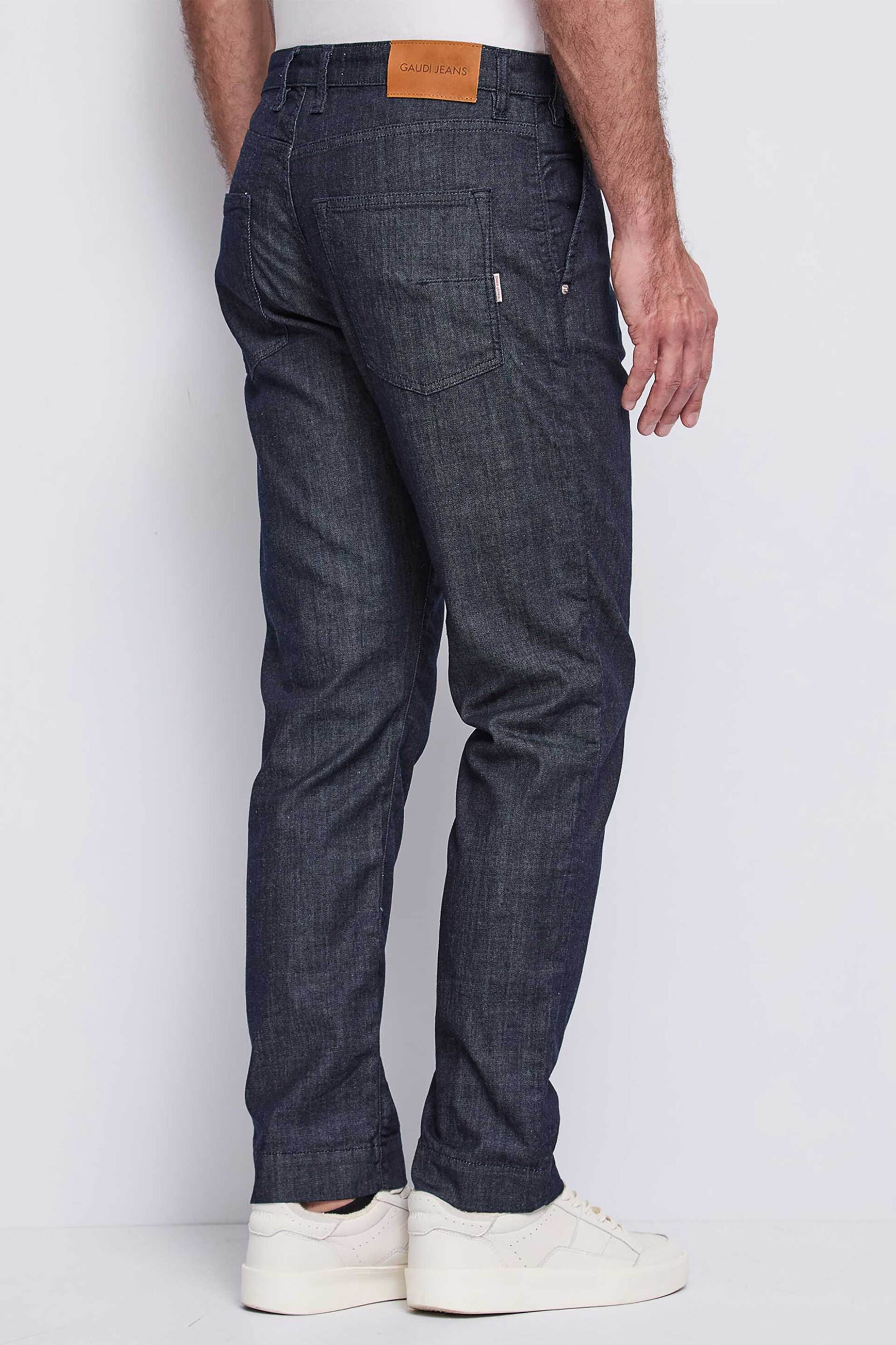 Gaudi ανδρικό παντελόνι denim chino Straight Fit - 611GU26028 Μπλε Σκούρο φωτογραφία