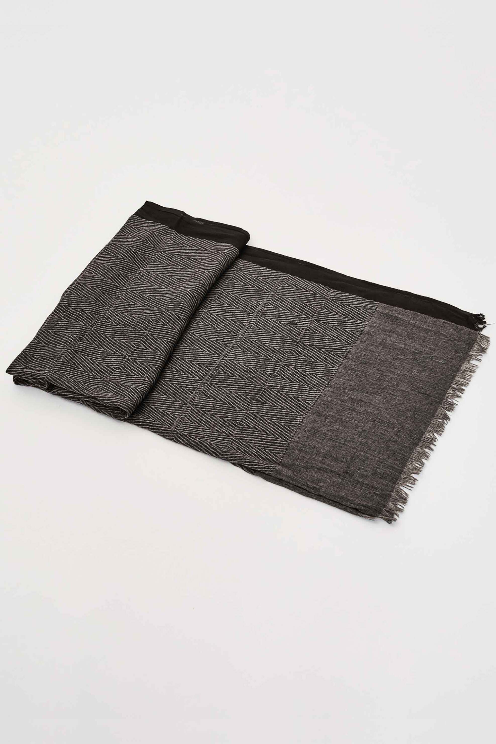 GAUDÍ Gaudi ανδρικό φουλάρι jacquard "Gave" - V6AE-12911 Μαύρο