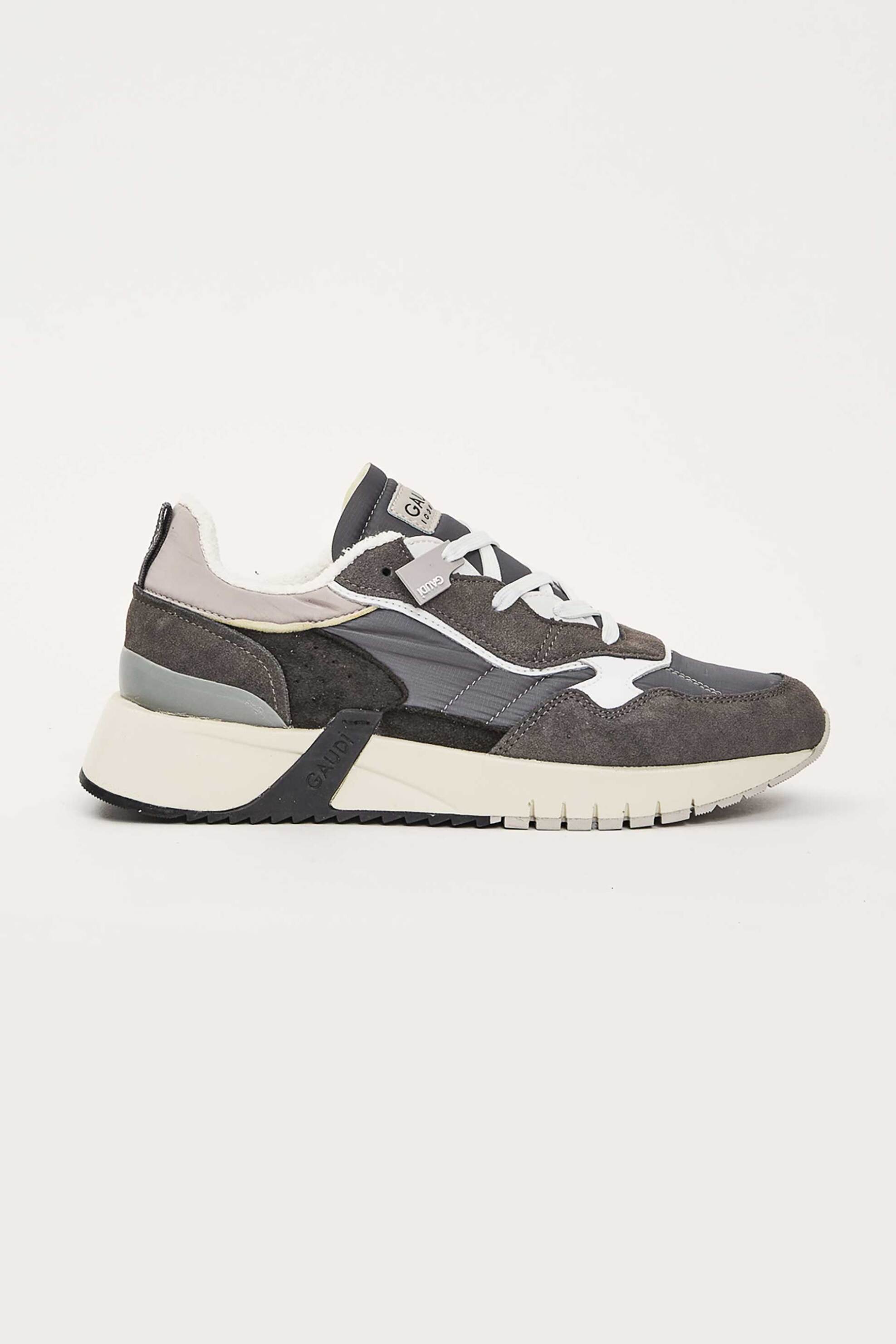 Gaudi ανδρικά sneakers με λογότυπο - V61-65331 Ανθρακί