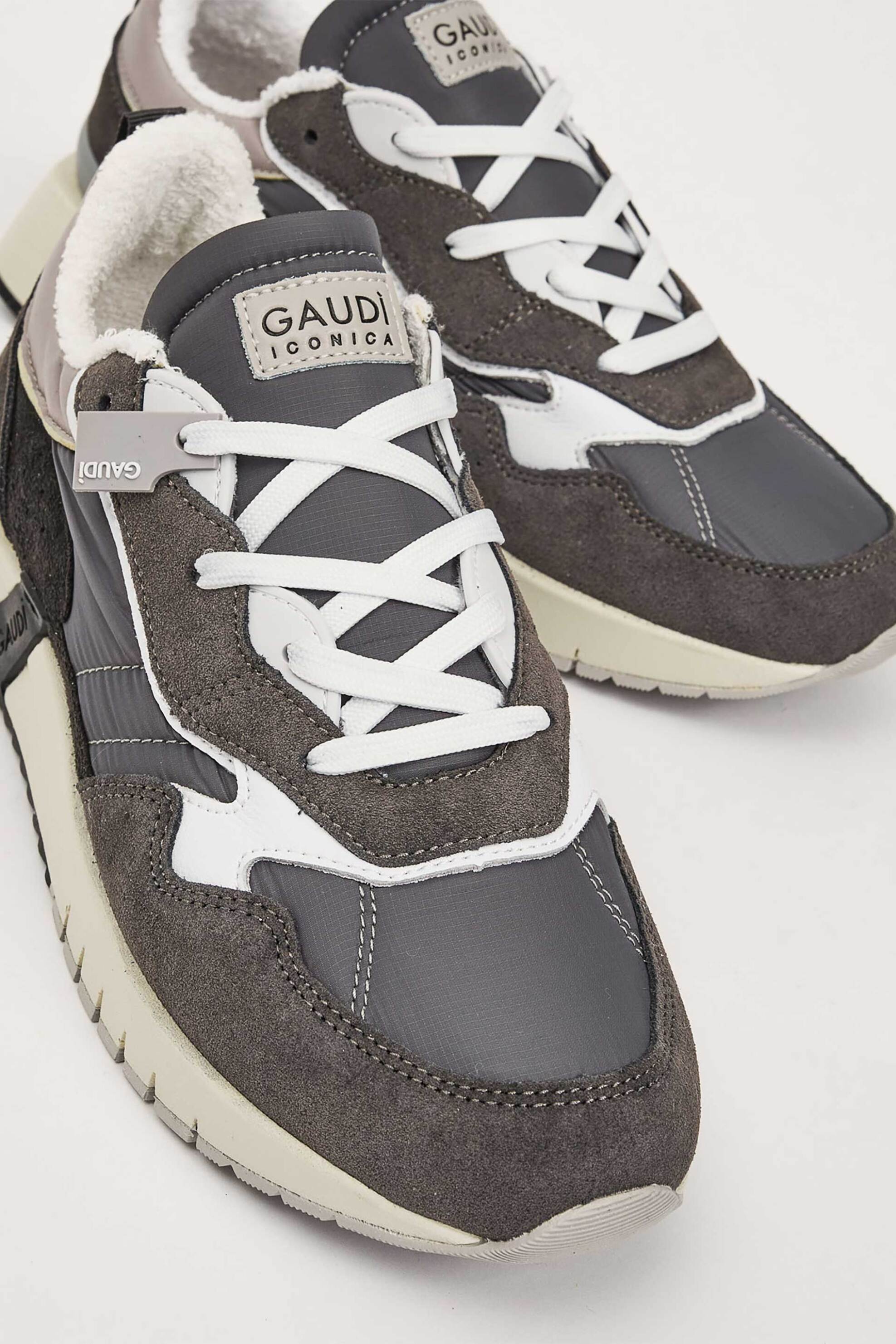 Gaudi Ανδρικά Sneakers με Λογότυπο - V61-65331 Ανθρακί