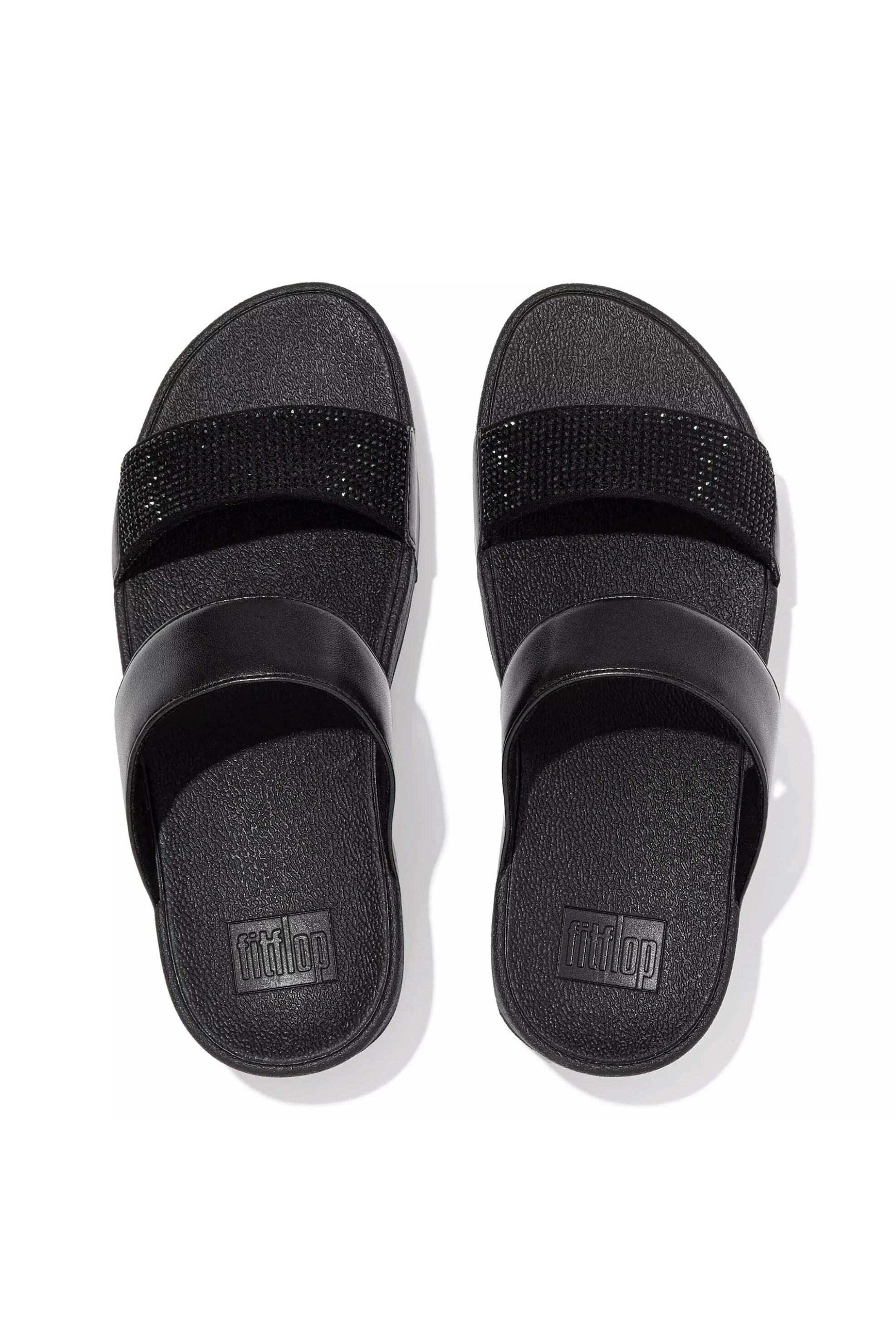 FitFlop γυναικεία σανδάλια μονόχρωμα - EC4-090 Μαύρο φωτογραφία