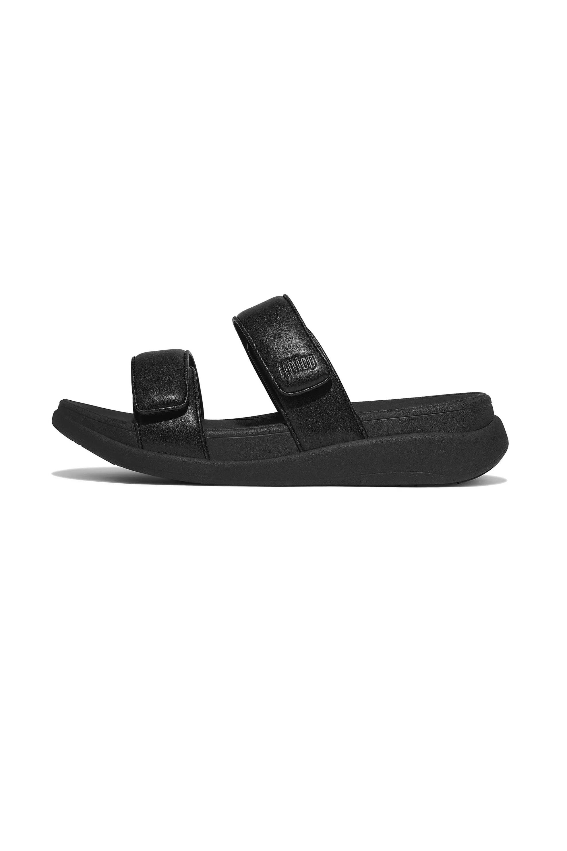 FITFLOP FitFlop γυναικεία δερμάτινα σανδάλια μονόχρωμα - IW2-090 Μαύρο