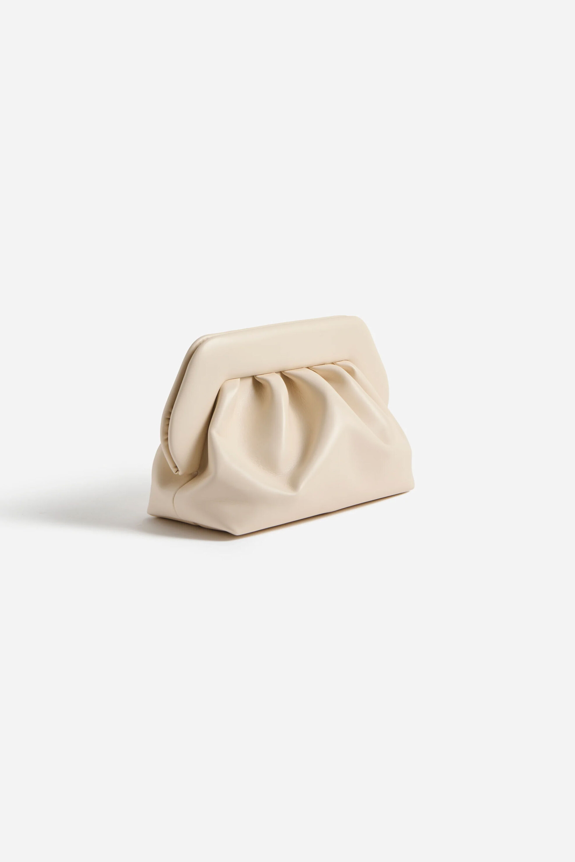 Themoirè γυναικείο τσαντάκι clutch vegan "Bios" - TMCOBN81 Μπεζ φωτογραφία