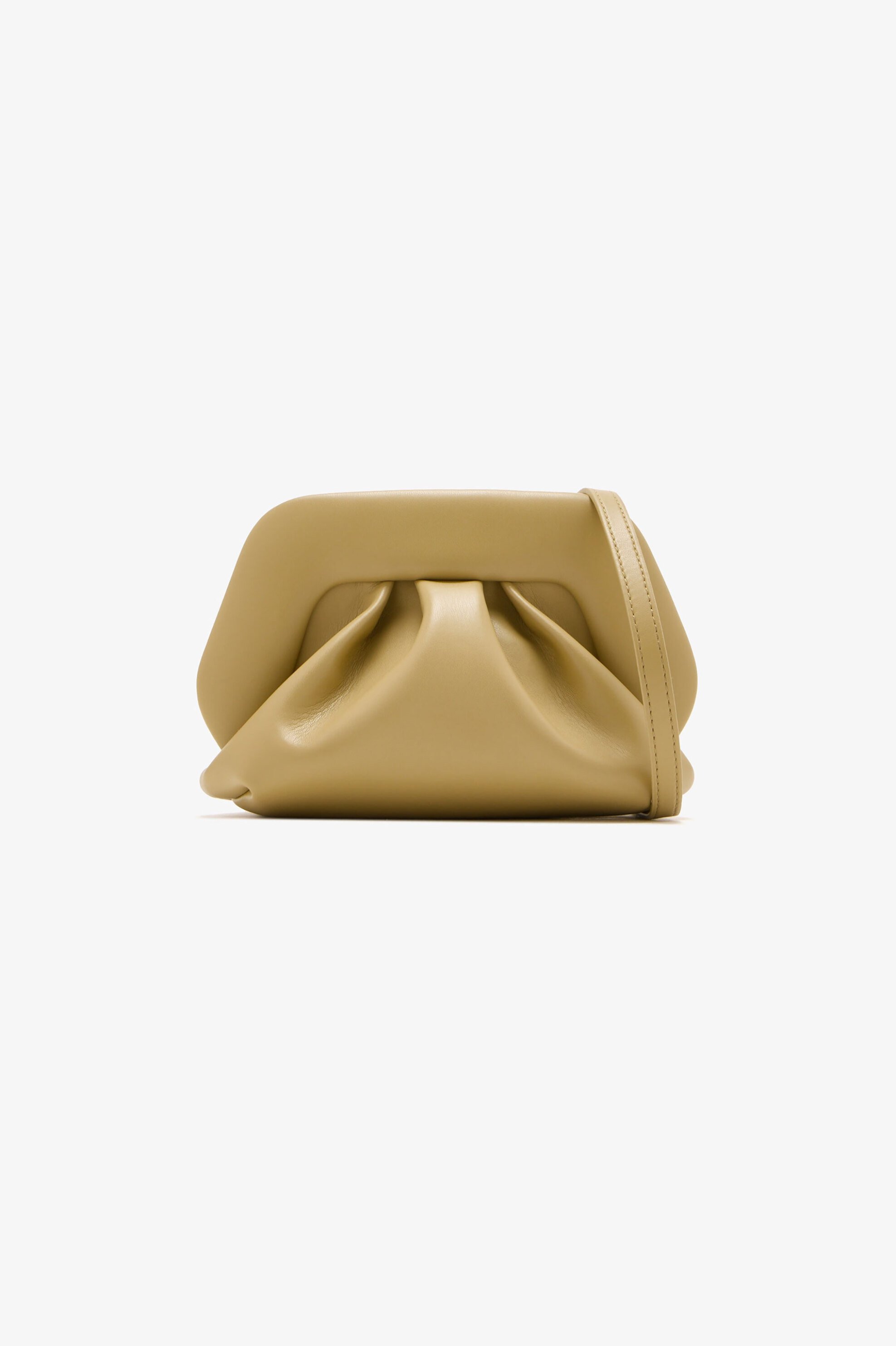 THEMOIRè Themoirè γυναικείο τσαντάκι clutch vegan "Gea" - TMSR25GN24 Λαδί