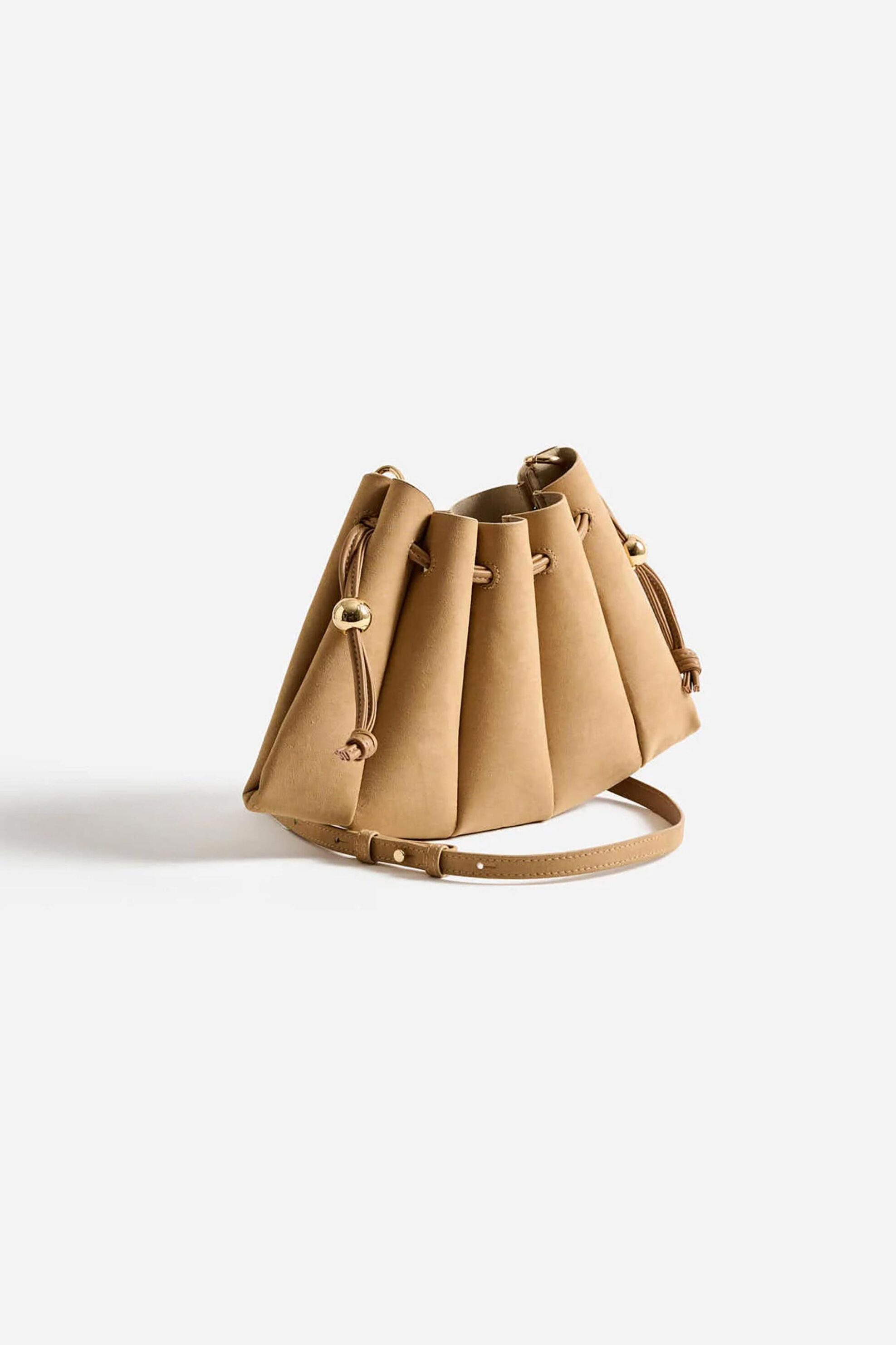 Themoirè γυναικεία τσάντα crossbody vegan suede "Dafne" - TMFW25DFSUE124 Μπεζ φωτογραφία