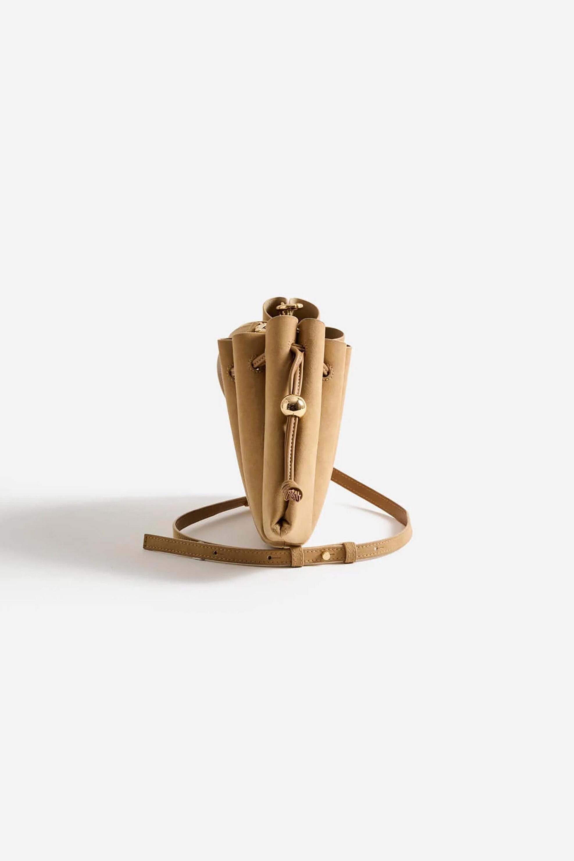 Themoirè γυναικεία τσάντα crossbody vegan suede "Dafne" - TMFW25DFSUE124 Μπεζ φωτογραφία