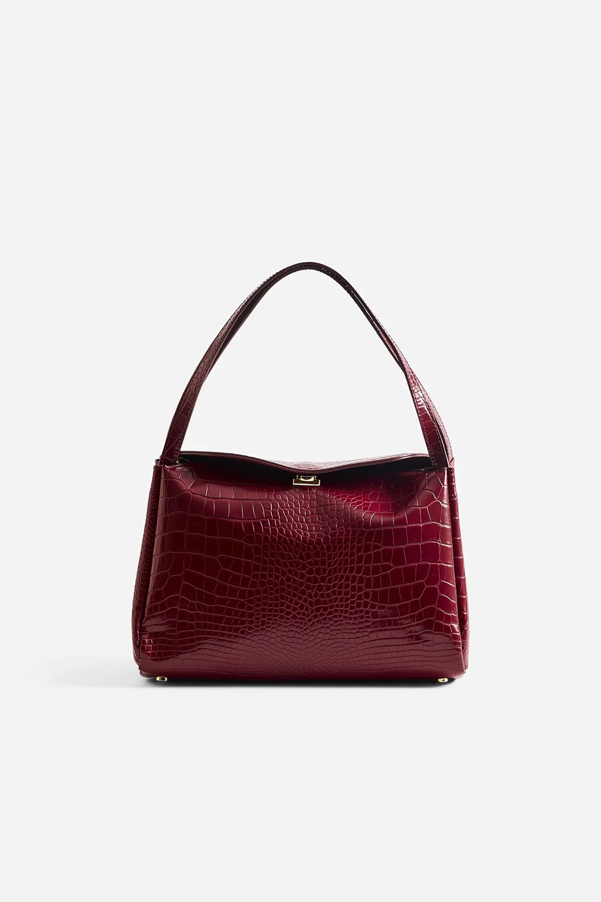 Themoirè γυναικεία τσάντα ώμου vegan croco "Eudora" | ONE SIZE