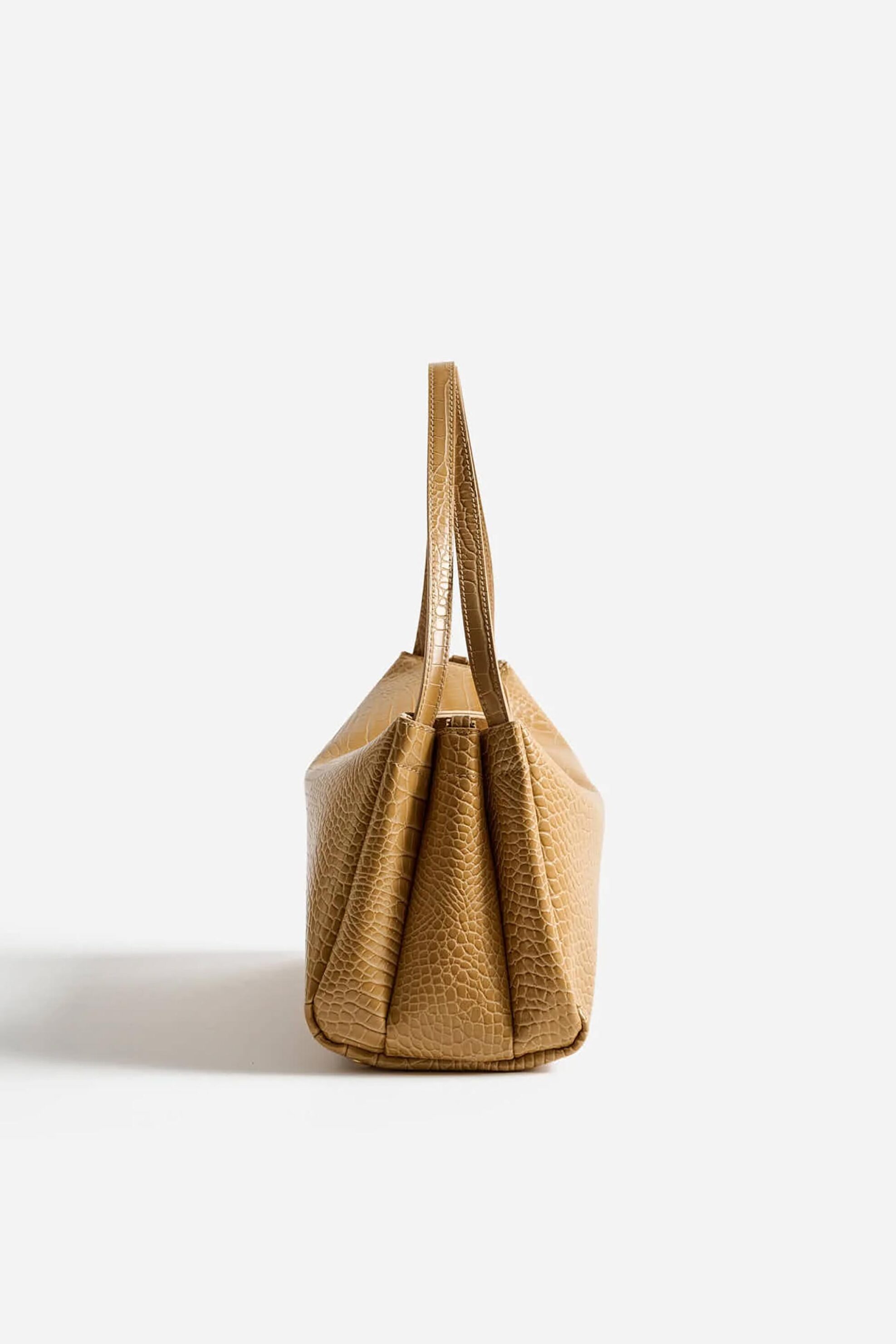 Themoirè γυναικεία τσάντα ώμου vegan croco "Eudora" - TMFW25EUDR124 Μπεζ φωτογραφία