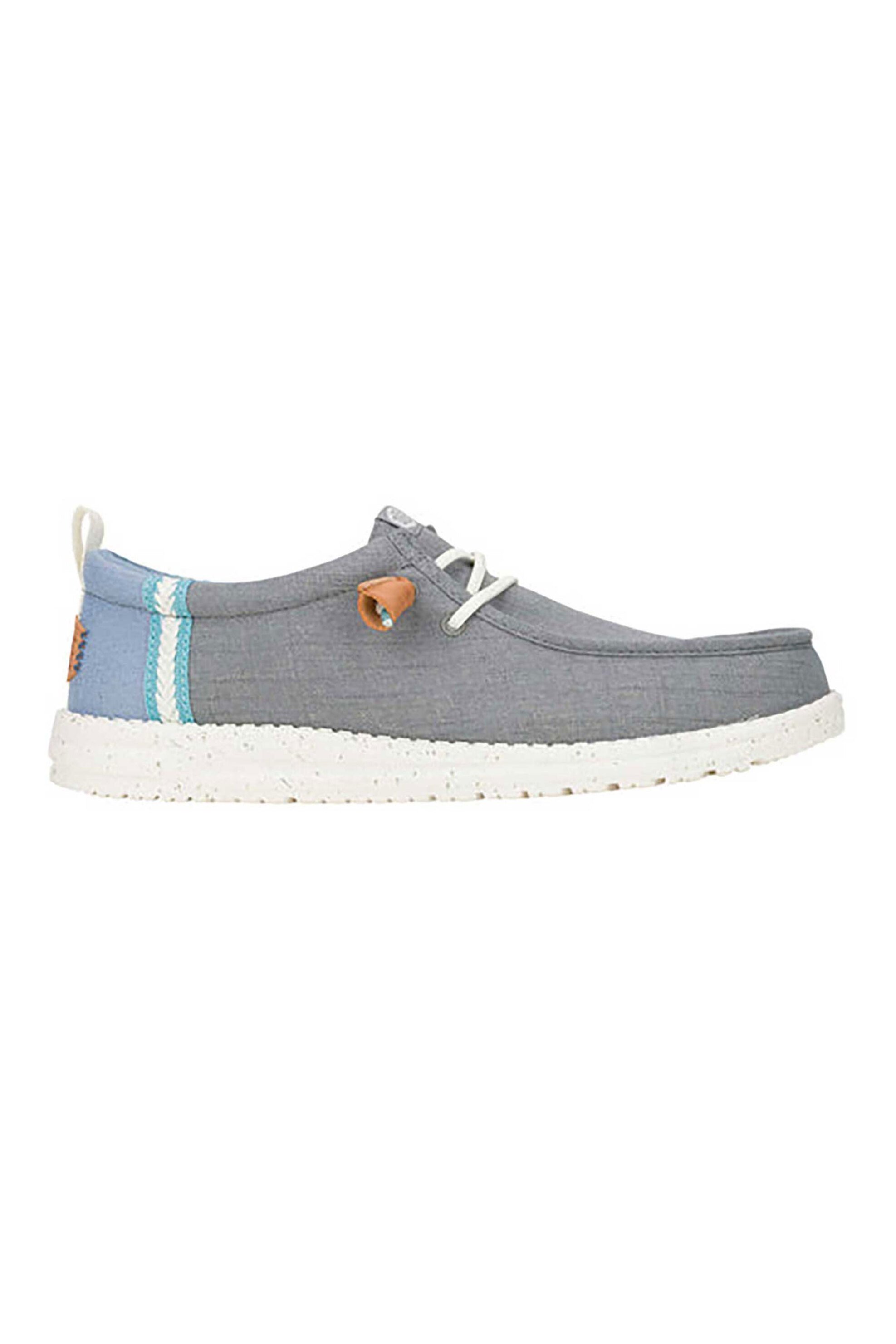 Hey Dude ανδρικά μοκασίνια "Wally Summer Linen" - E70900 Γκρι