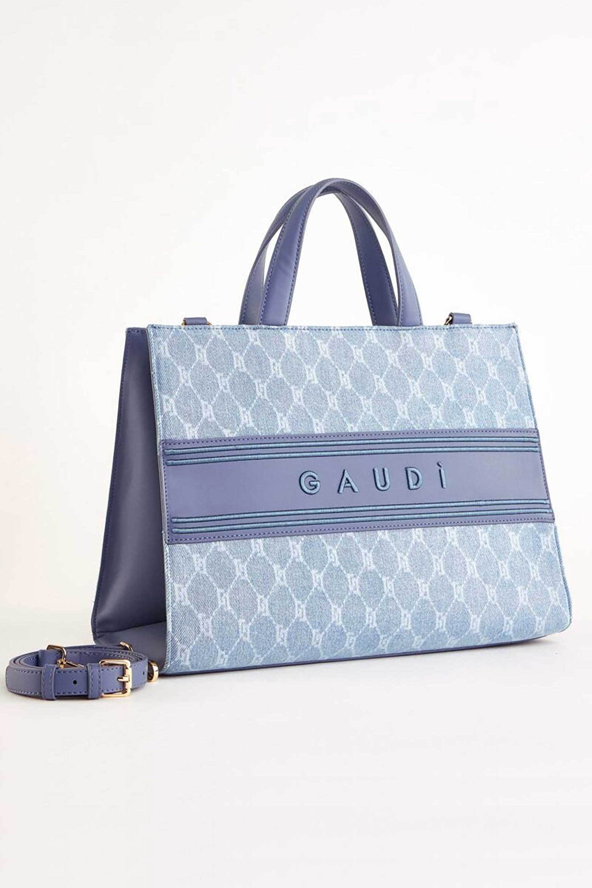 GAUDÍ Gaudi γυναικεία denim τσάντα χειρός "Ada Jeans" - V5AE-12050 Denim Blue - 2