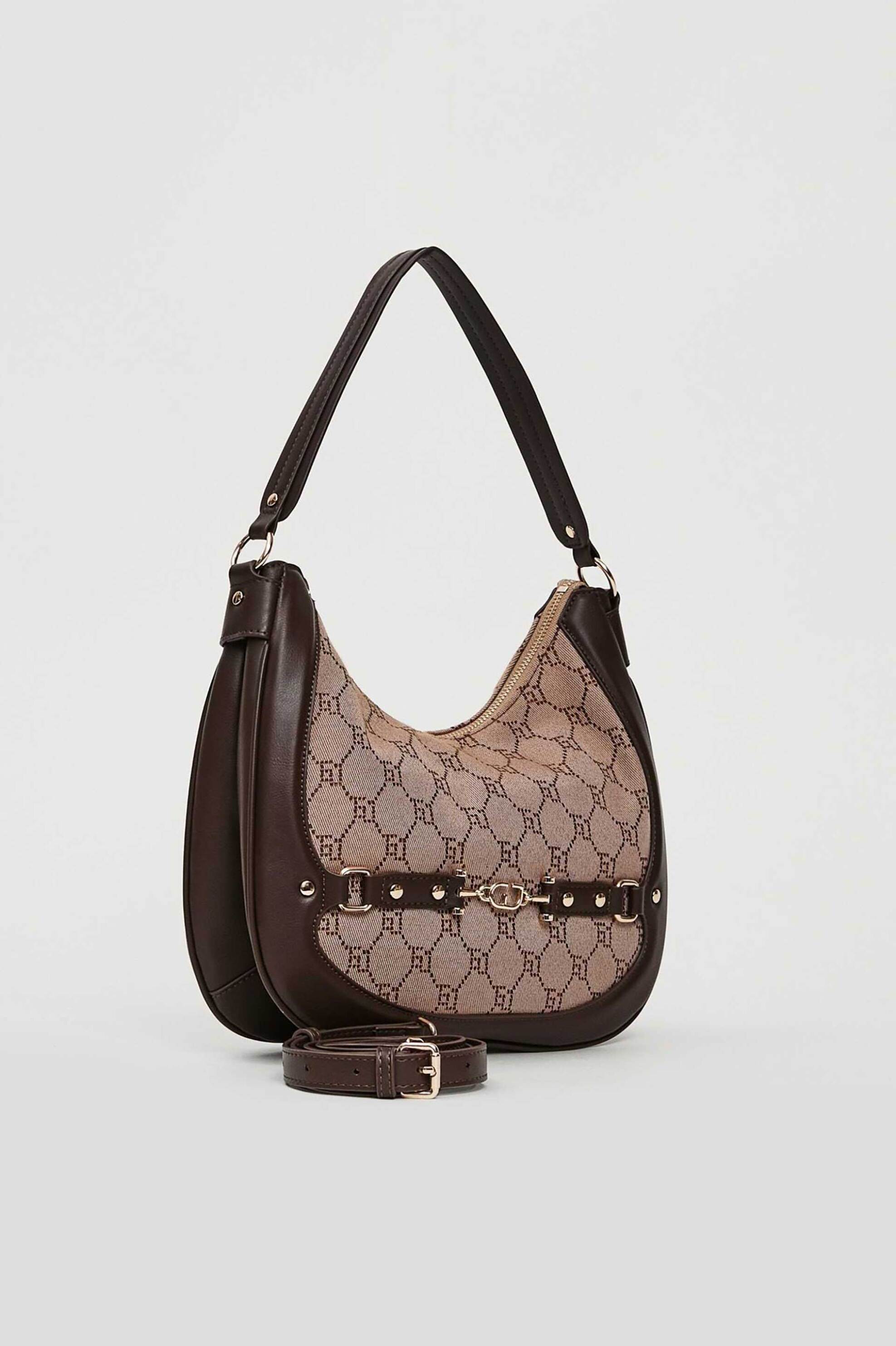 Gaudi γυναικεία τσάντα ώμου με all-over jacquard logo - V5AI-12501 Ταμπά φωτογραφία