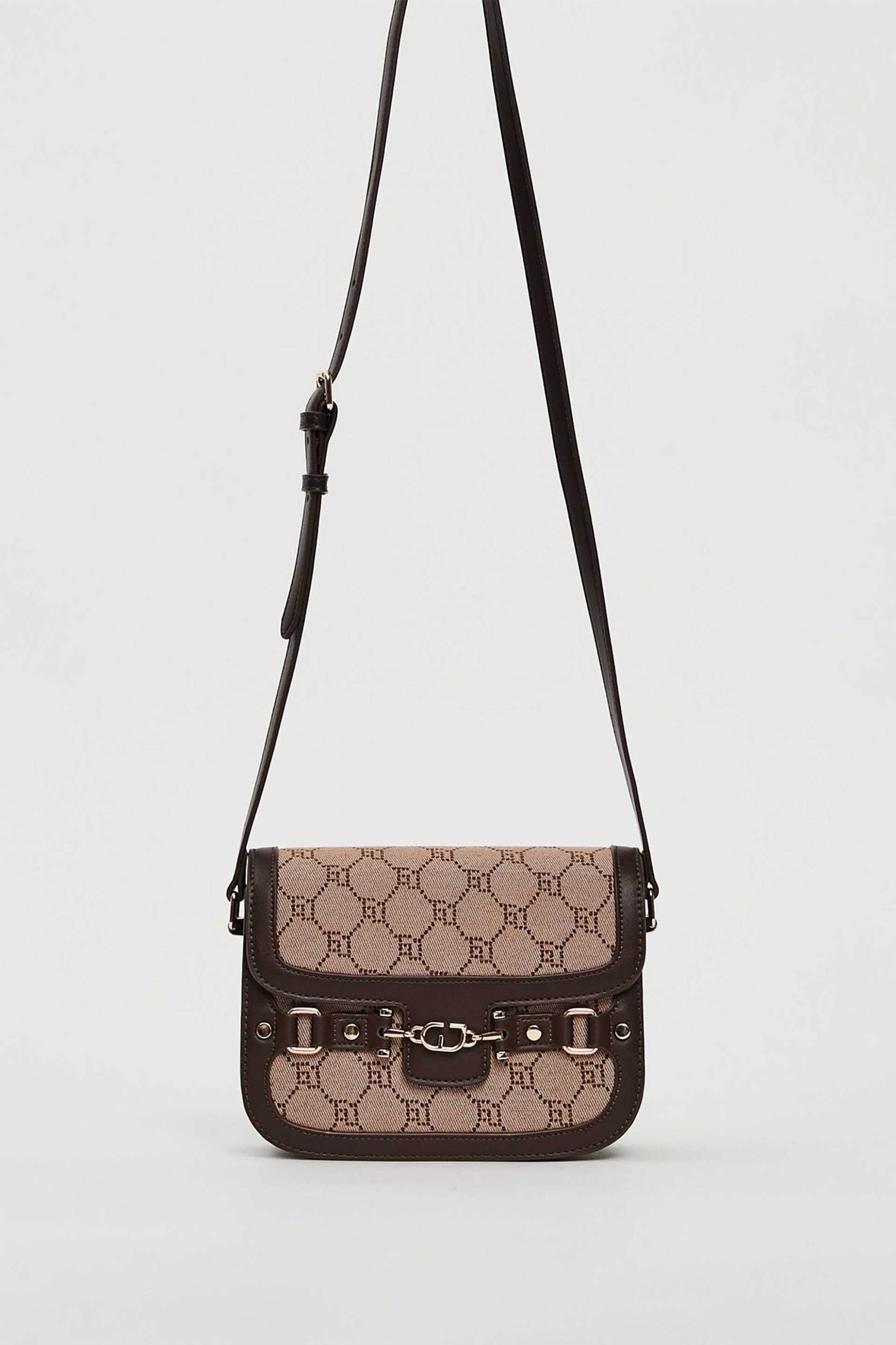 Gaudi γυναικεία τσάντα crossbody με all-over jacquard logo - V5AI-12504 Ταμπά
