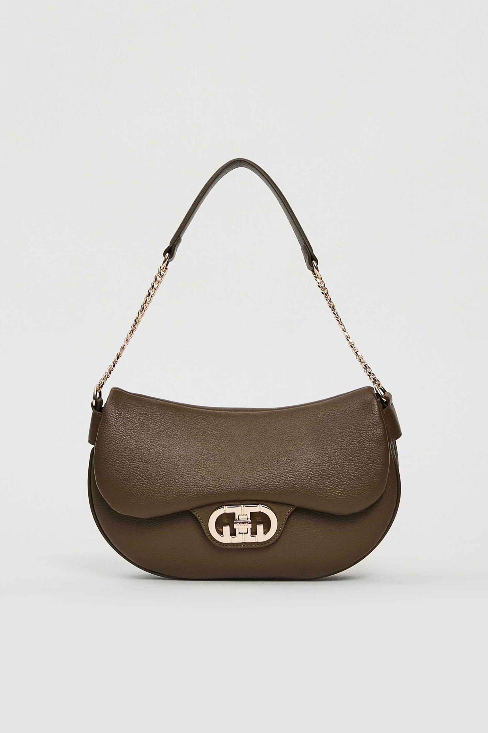 Gaudi γυναικεία τσάντα ώμου μονόχρωμη - V5AI-12362 Λαδί