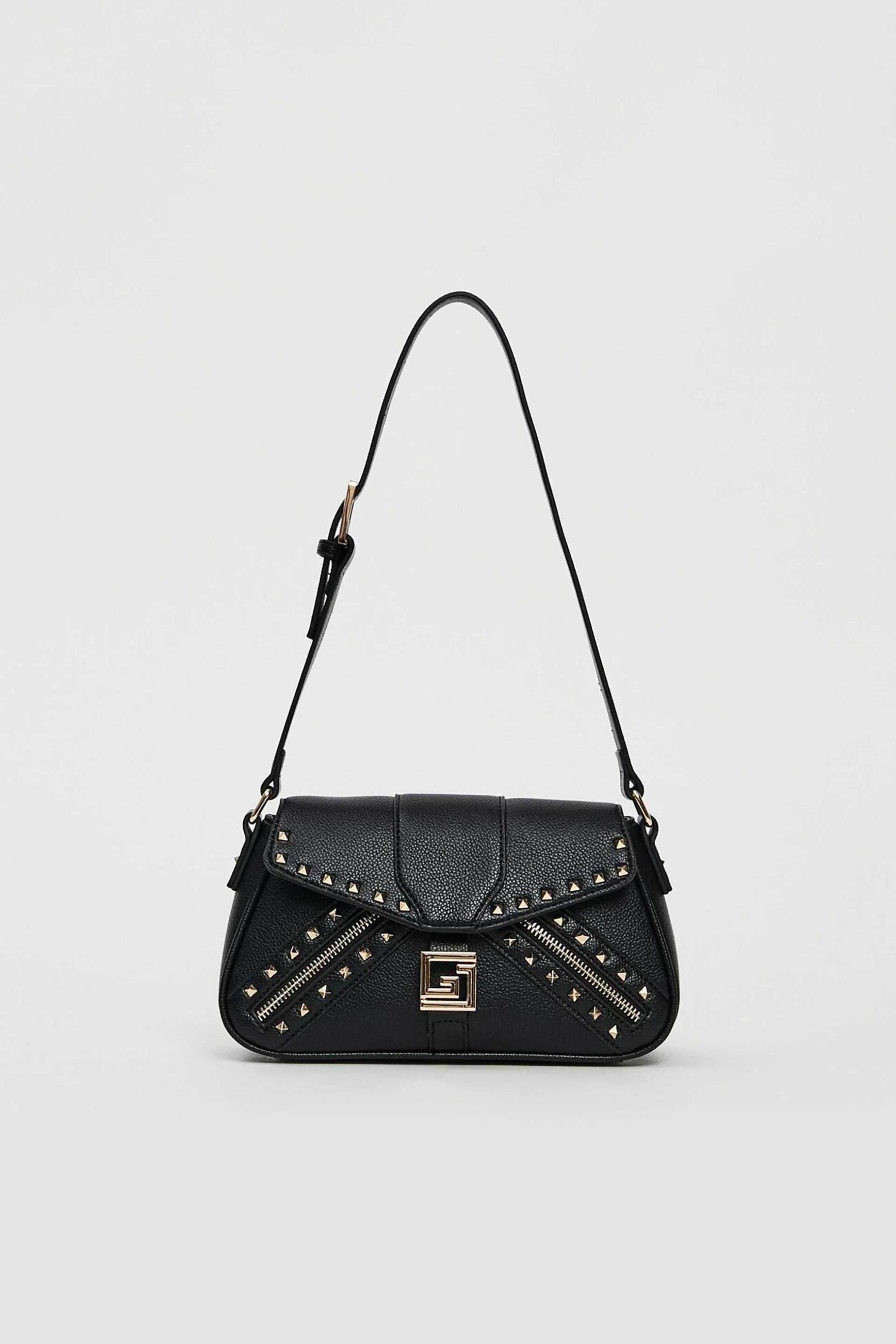 Gaudi γυναικεία τσάντα ώμου με τρούκς - V5AI-12403 Μαύρο