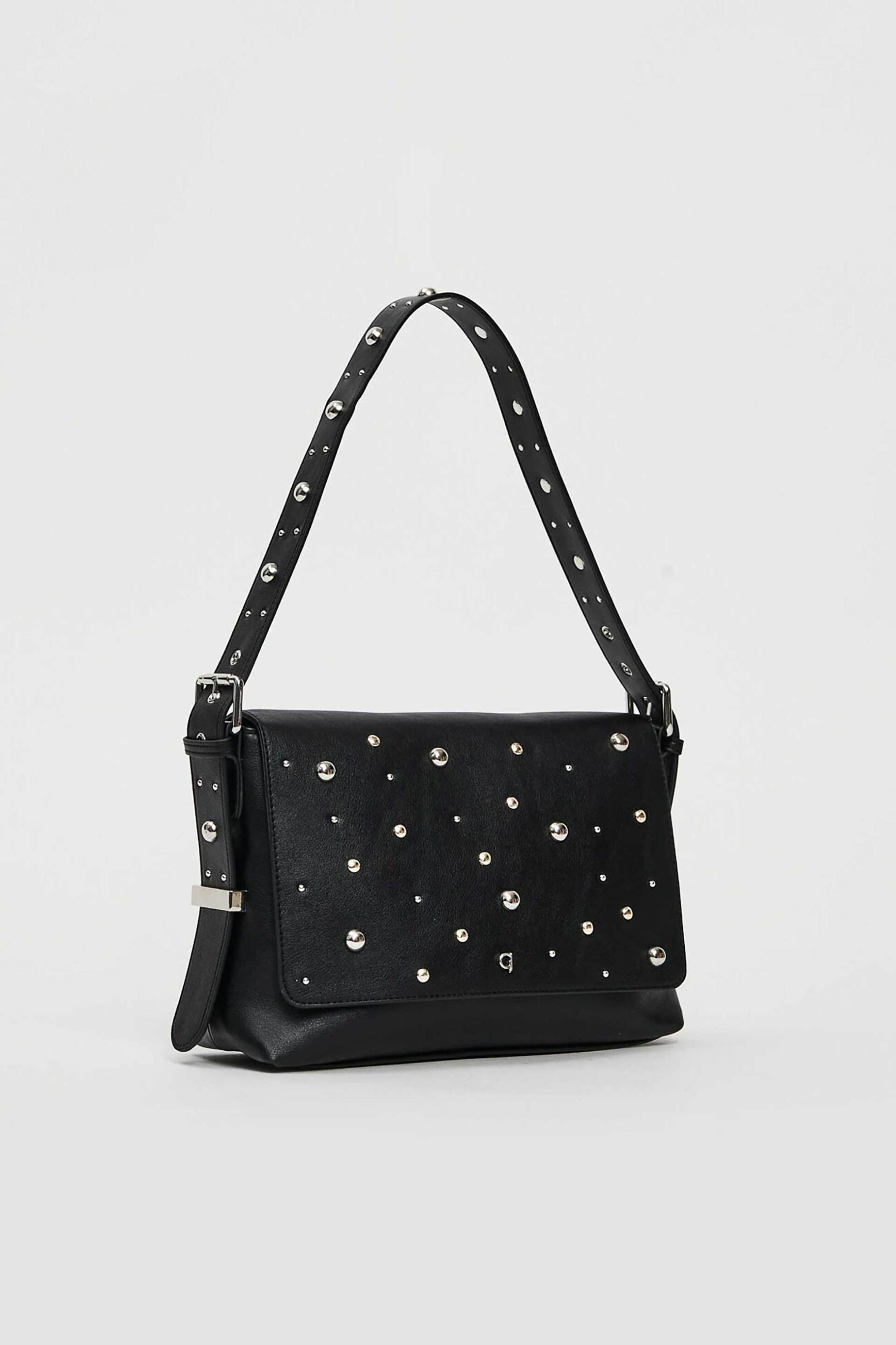 Gaudi γυναικεία τσάντα ώμου με τρούκς - V5AI-12451 Μαύρο φωτογραφία