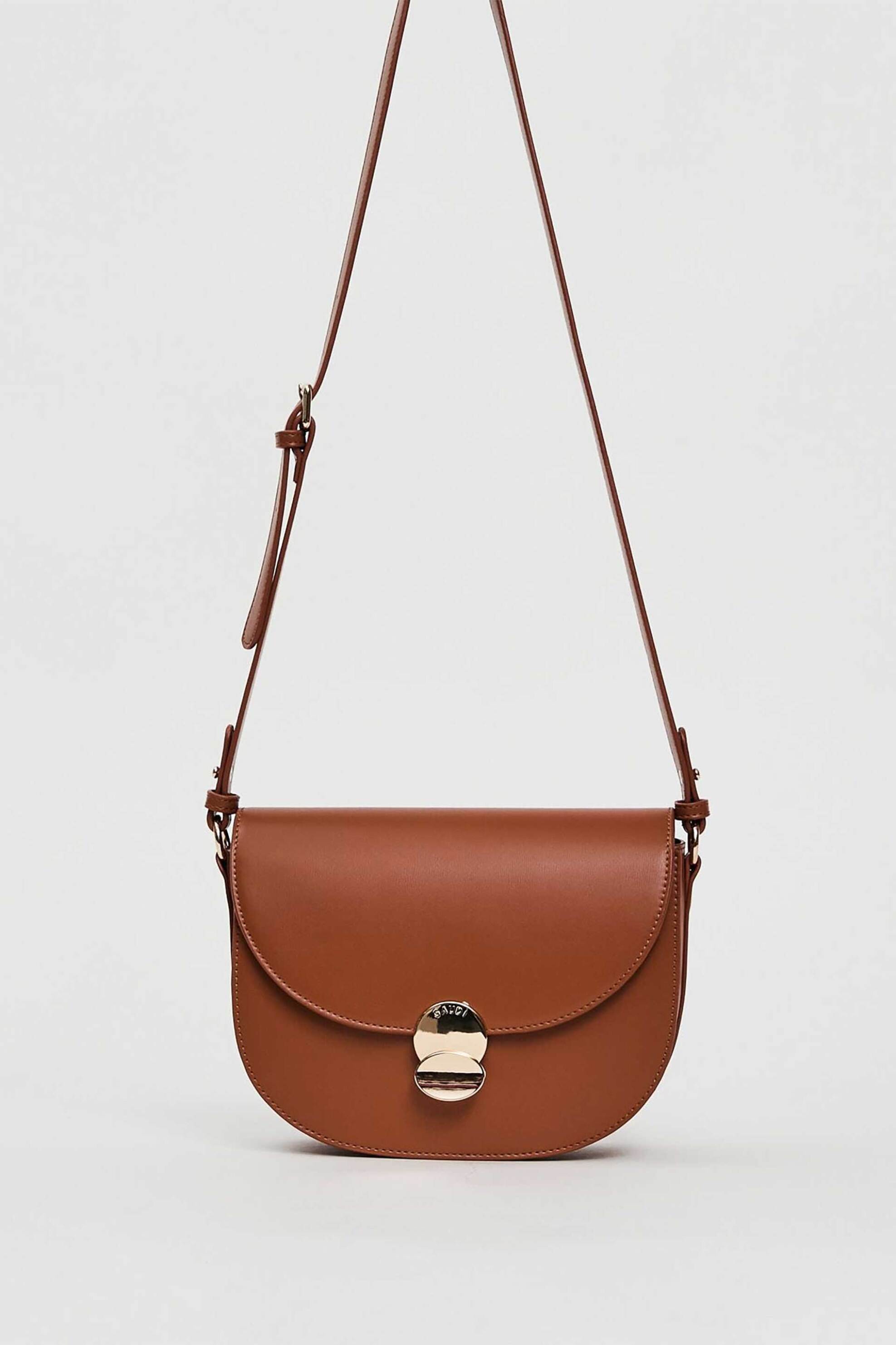 Gaudi γυναικεία τσάντα crossbody με μεταλλικό κούμπωμα - V5AI-12460 Ταμπά