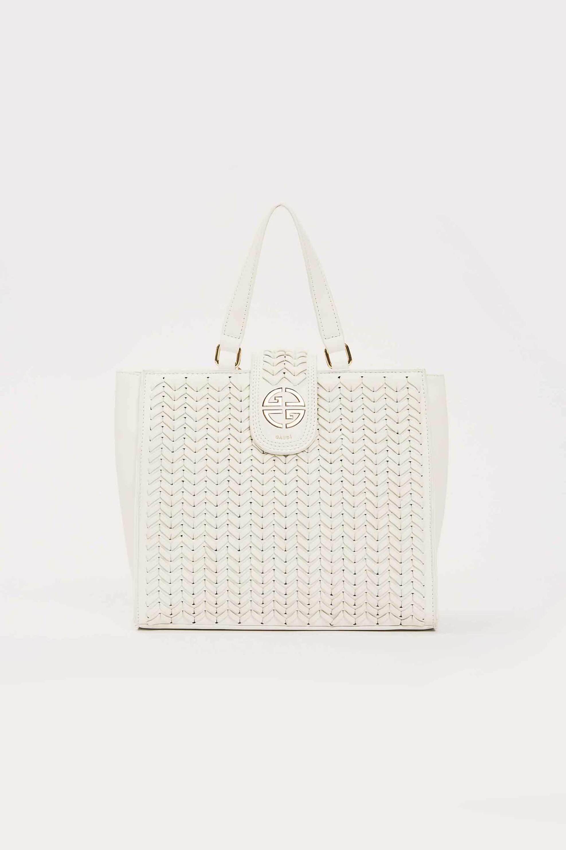 Gaudi γυναικεία τσάντα tote "Glenda" - V6AE-12860 Λευκό