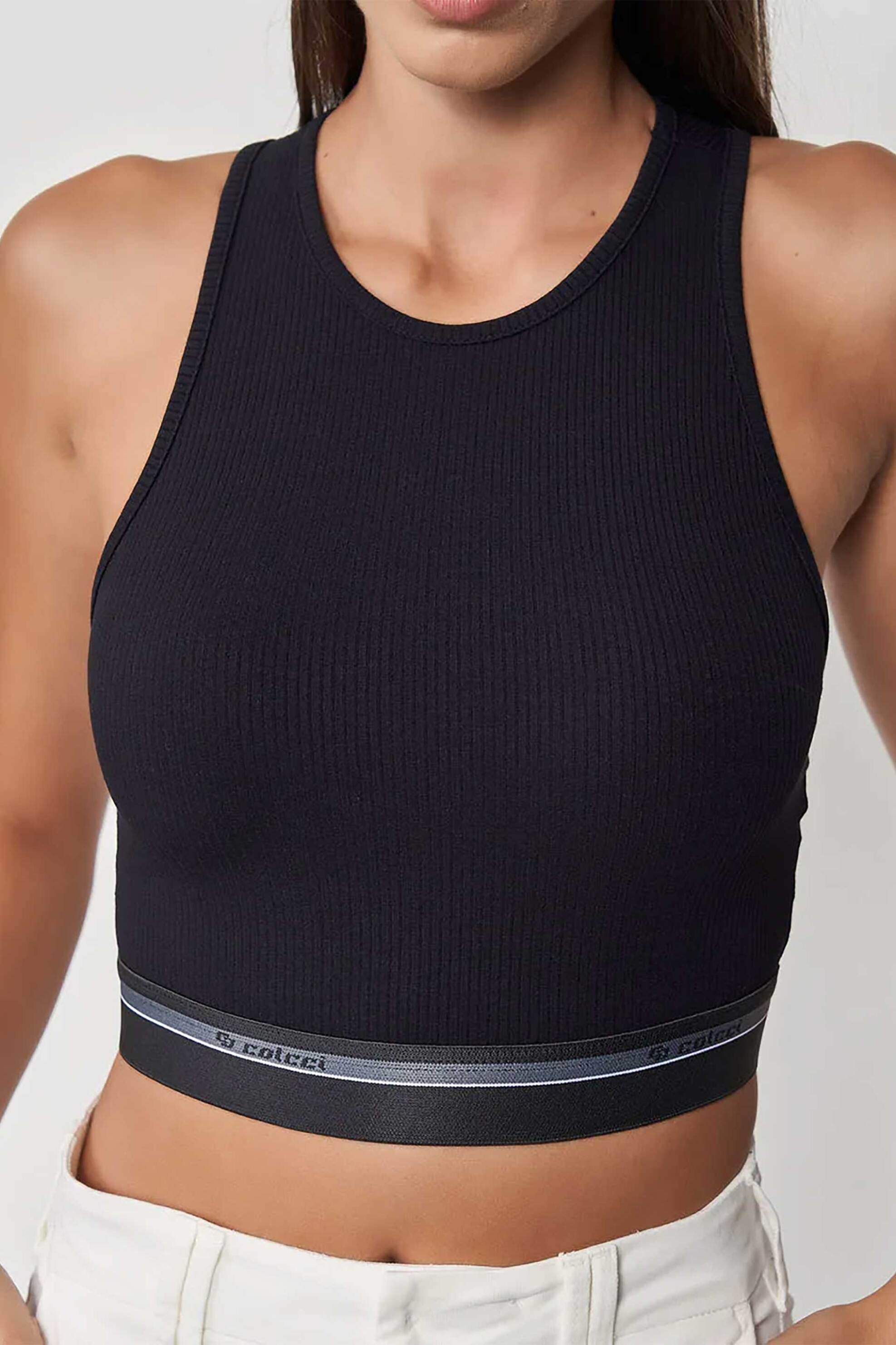 COLCCI Colcci γυναικείο τοπ ribbed Slim fit - 460101798