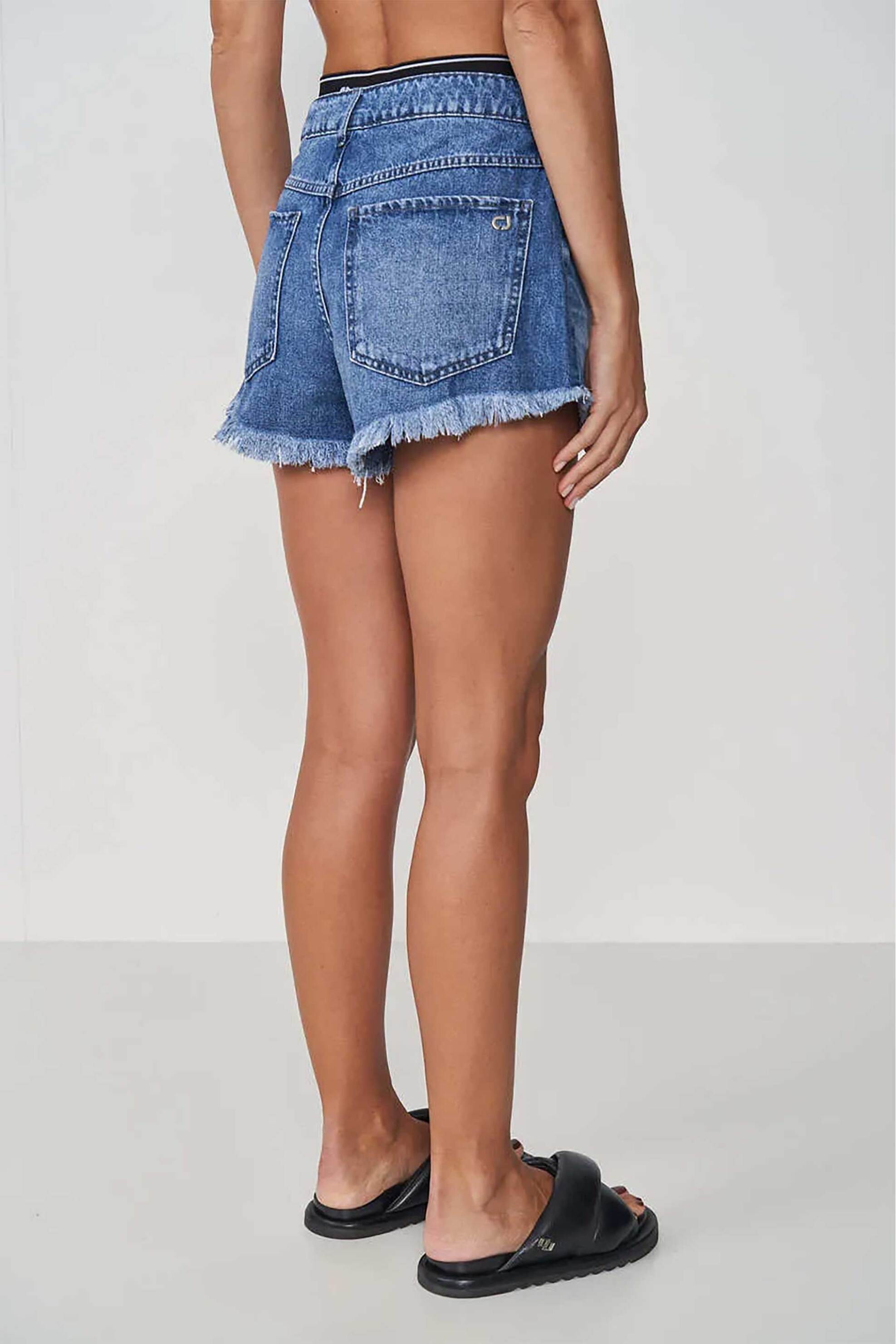 Colcci γυναικείο σορτς denim Loose fit - 61100011 Denim Blue φωτογραφία