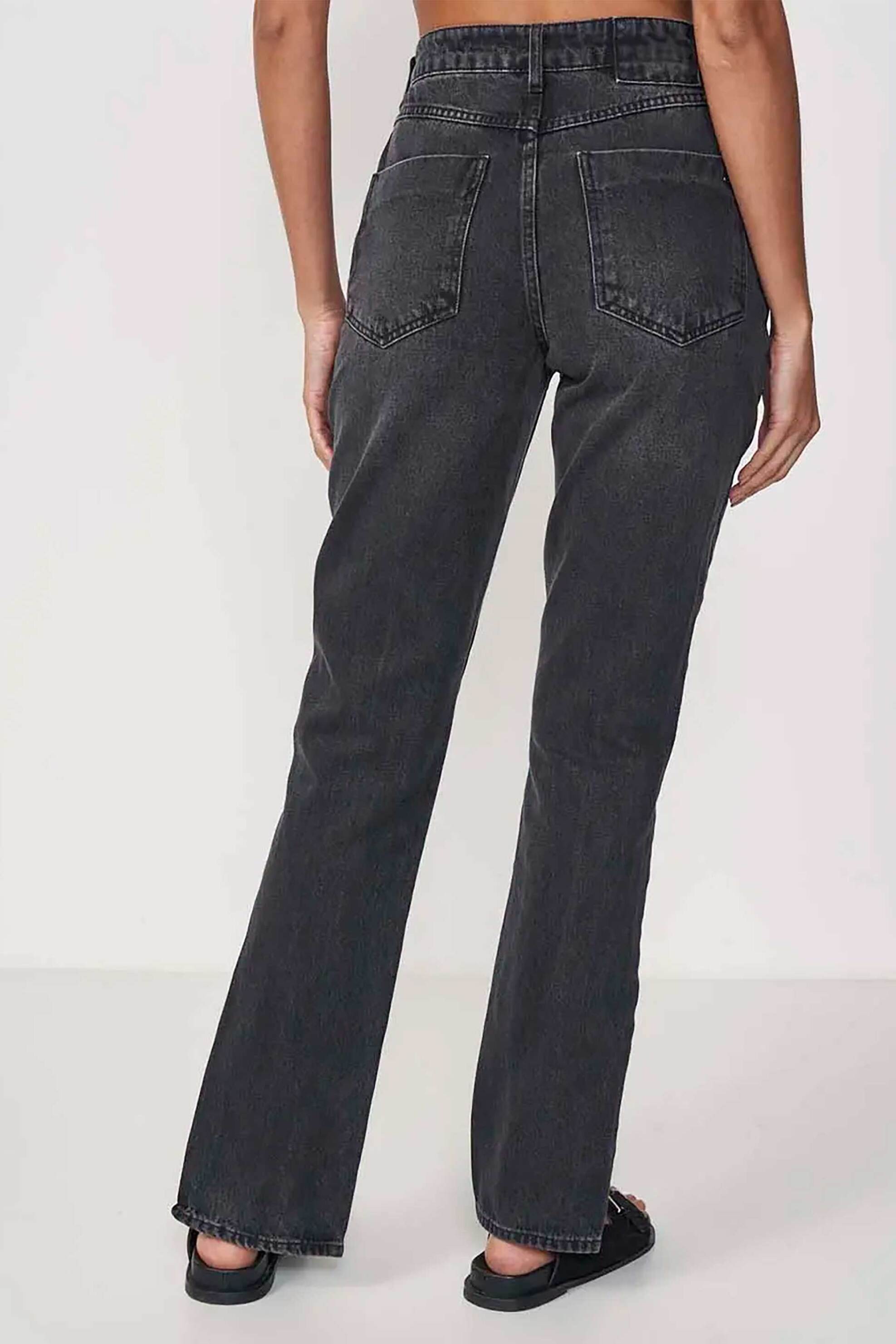 Colcci γυναικείο τζιν παντελόνι με ανοίγματα Straight Fit "Roma" - 002.11.00483 Μαύρο φωτογραφία