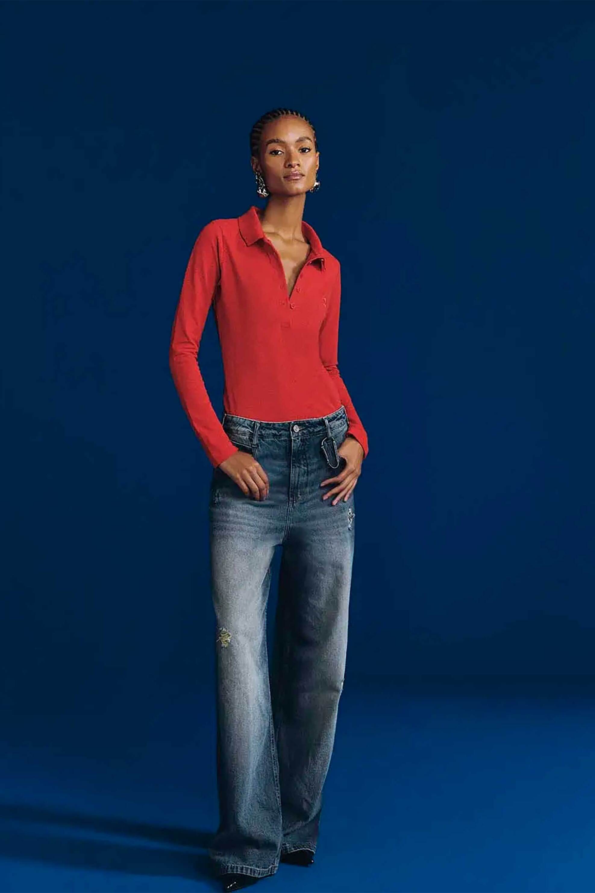 COLCCI Colcci γυναικείο τζιν παντελόνι πεντάτσεπο Barrel Fit "Baggy" - 002.11.00492 Denim Blue