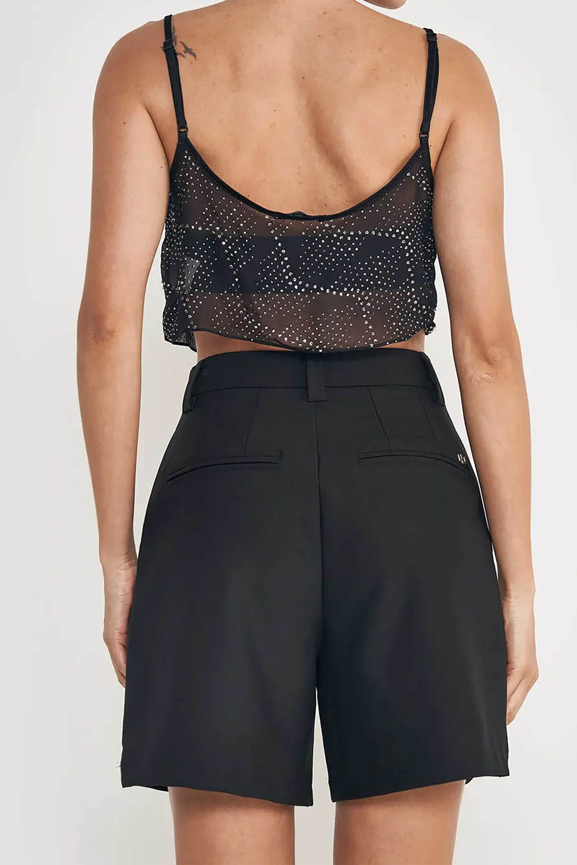 Colcci γυναικείο αμάνικο τοπ με all-over σχέδιο με glitter Relaxed Fit - 360193704 Μαύρο φωτογραφία