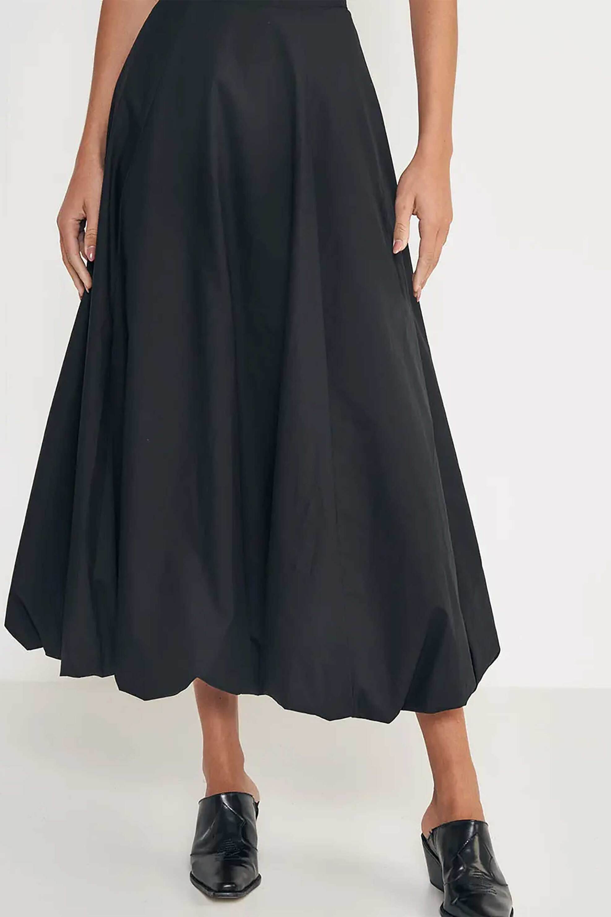 Colcci γυναικεία midi φούστα balloon - 80104669 Μαύρο φωτογραφία