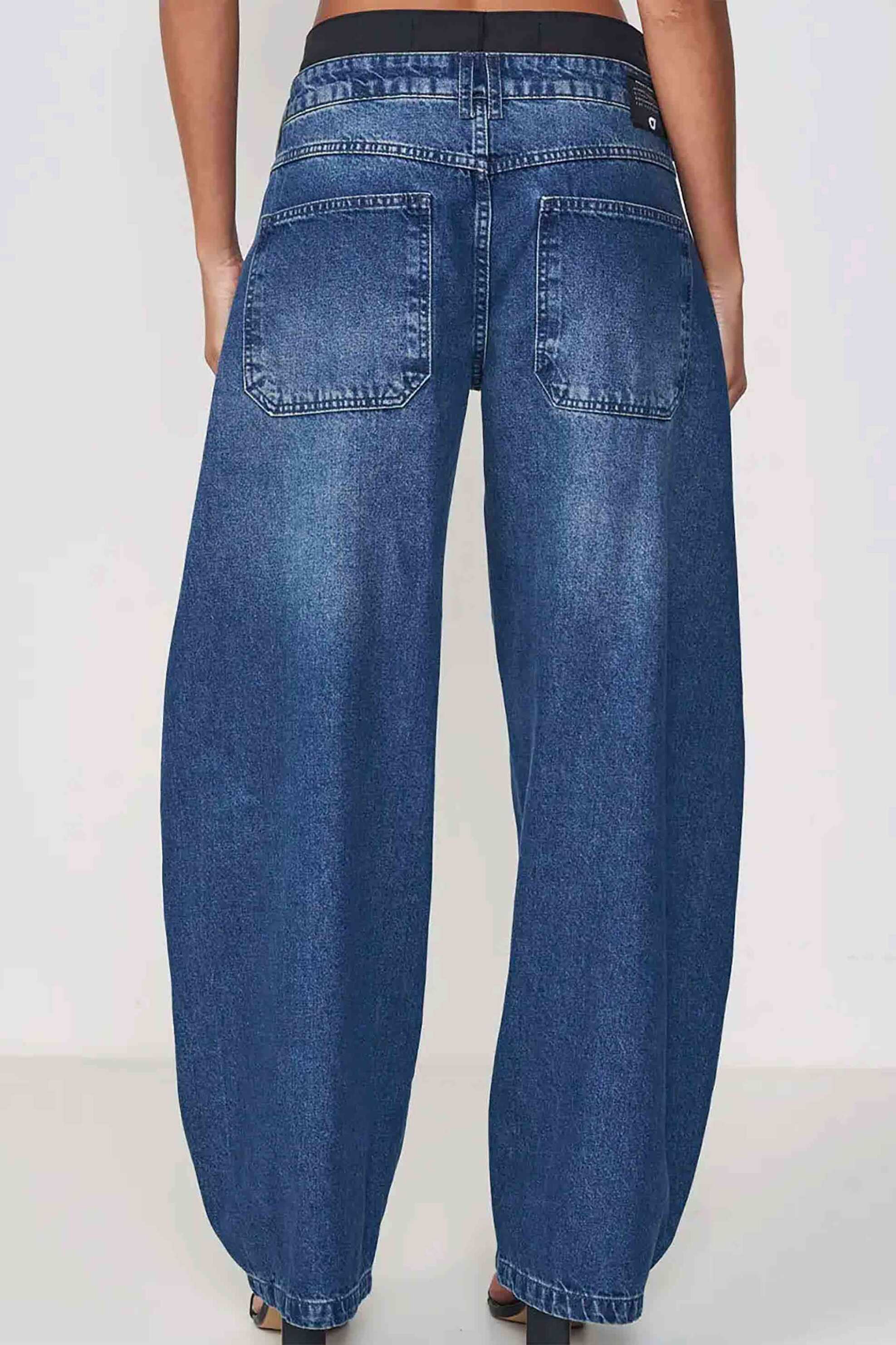 Colcci γυναικείο τζιν παντελόνι πεντάτσεπο Barrel Fit "Dublin" - 002.11.00504 Denim Blue φωτογραφία