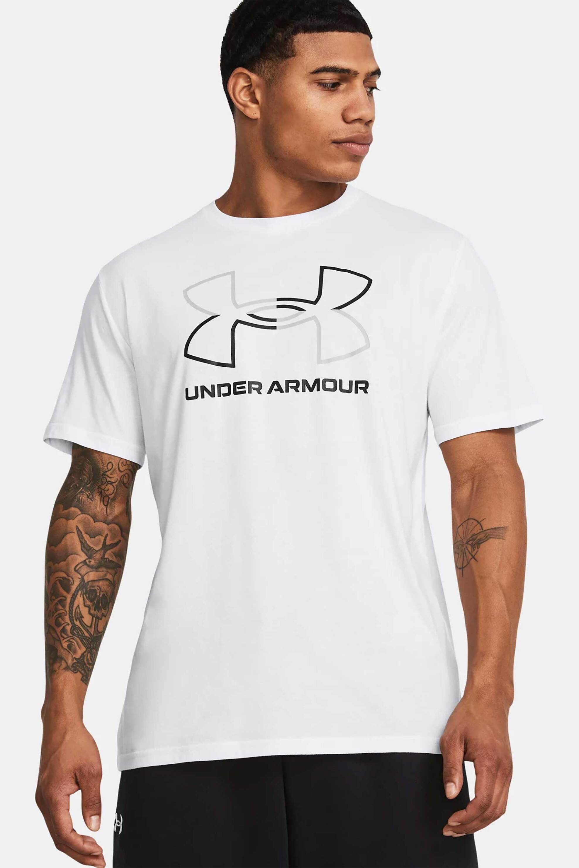 Under Armour ανδρικό T-shirt "Foundation" - 1382915 Λευκό